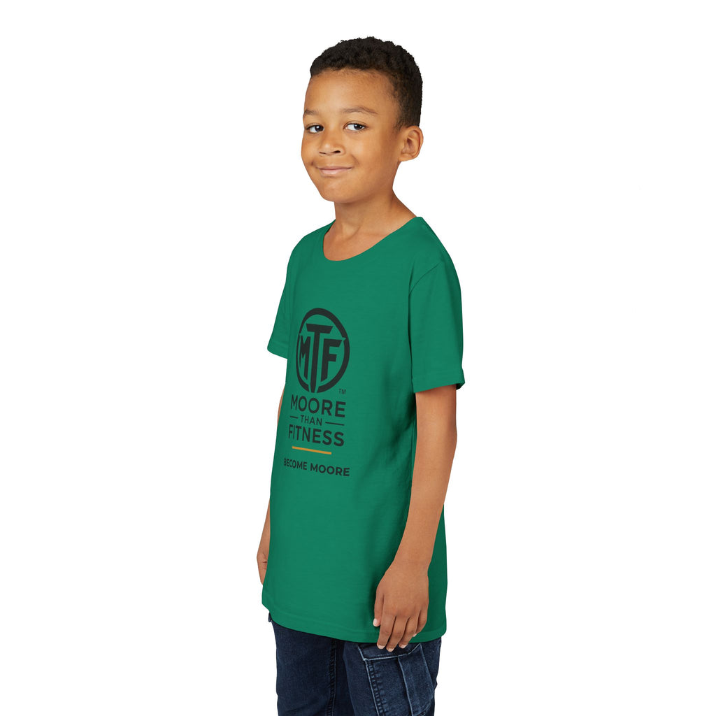 Youth Tee — Moore Than Fitness 'Become Moore' Logo Tee (Move With Purpose)