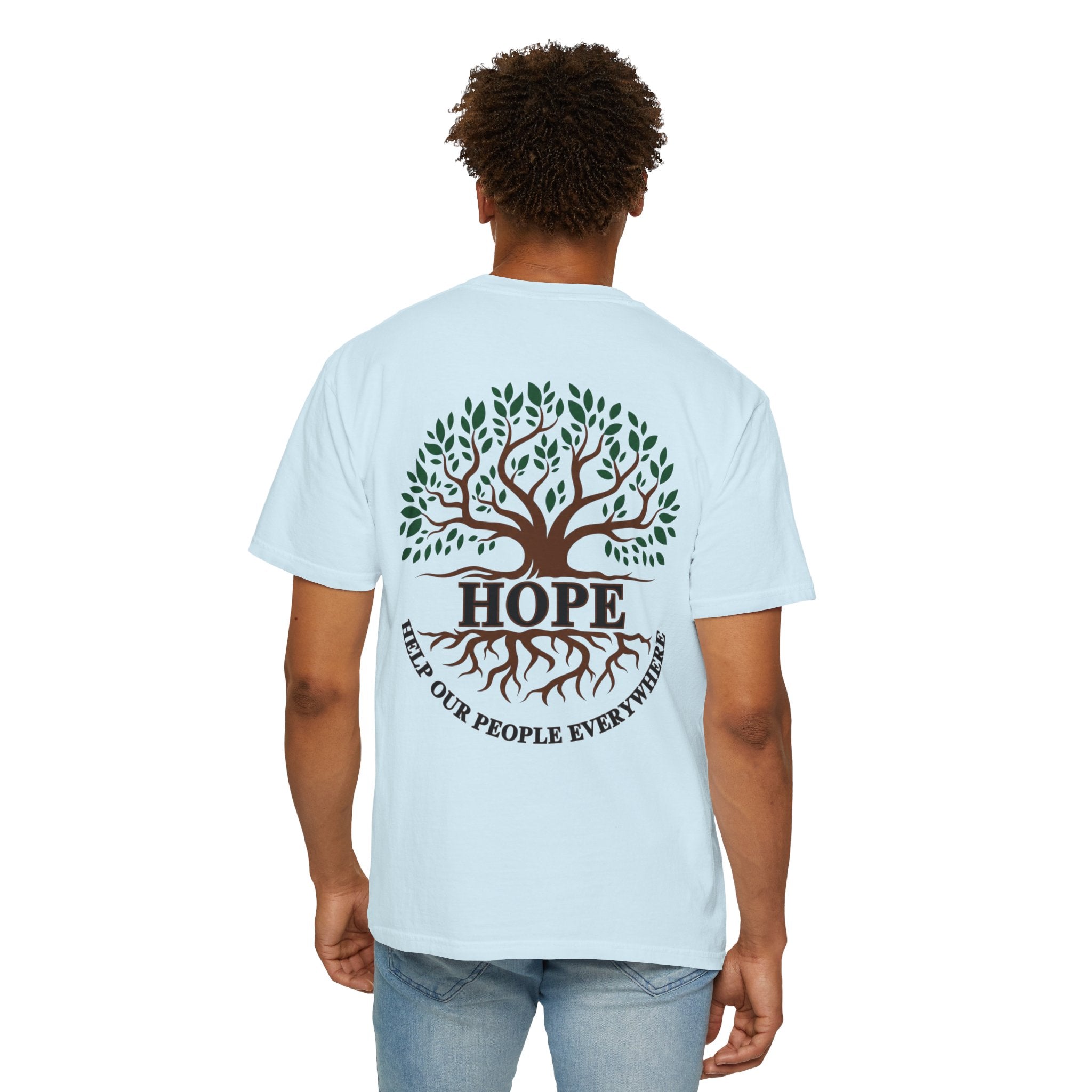 Hope Tree T-Shirt — "Help Our People Everywhere" Comfort Tee