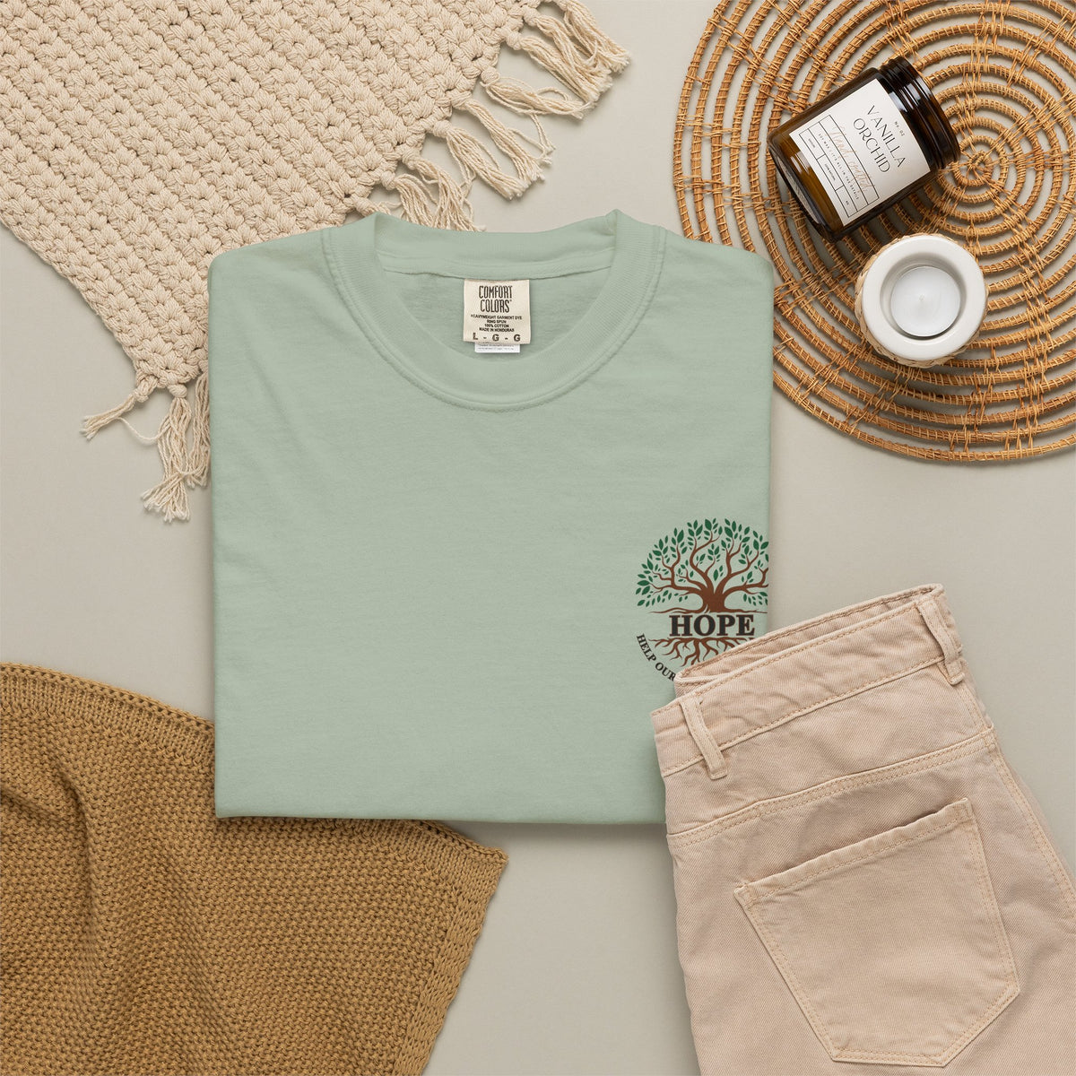 Hope Tree T-Shirt — "Help Our People Everywhere" Comfort Tee