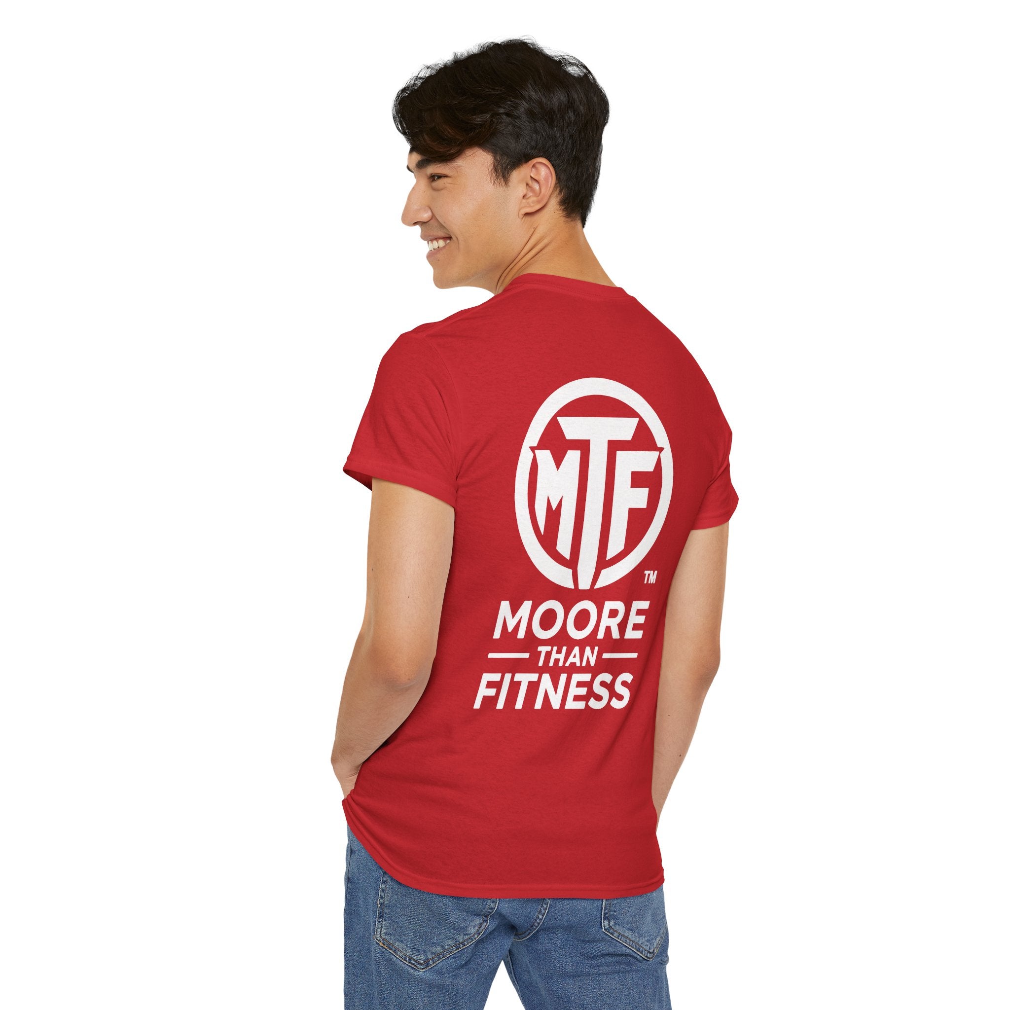 Moore Than Fitness Logo T‑Shirt — Gym Tee with MTF Emblem