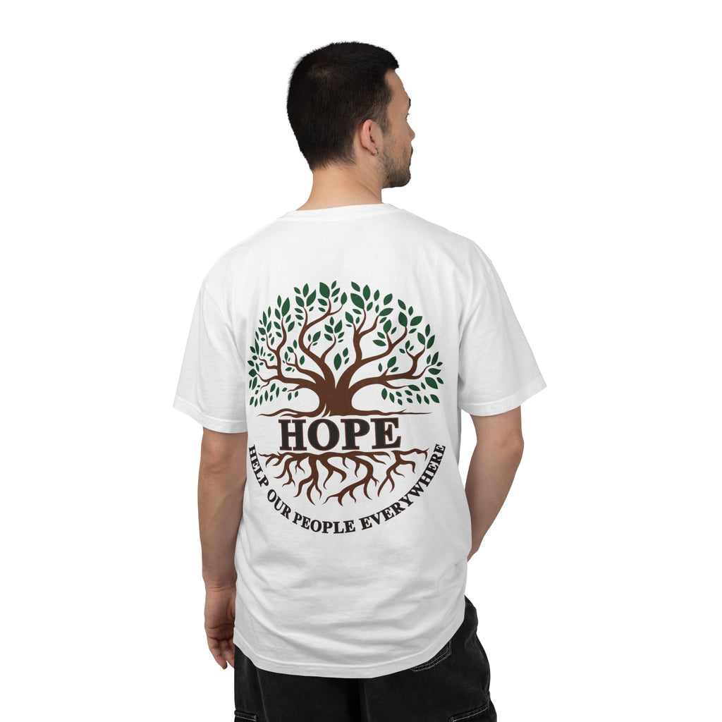 Hope Tree T-Shirt — "Help Our People Everywhere" Comfort Tee
