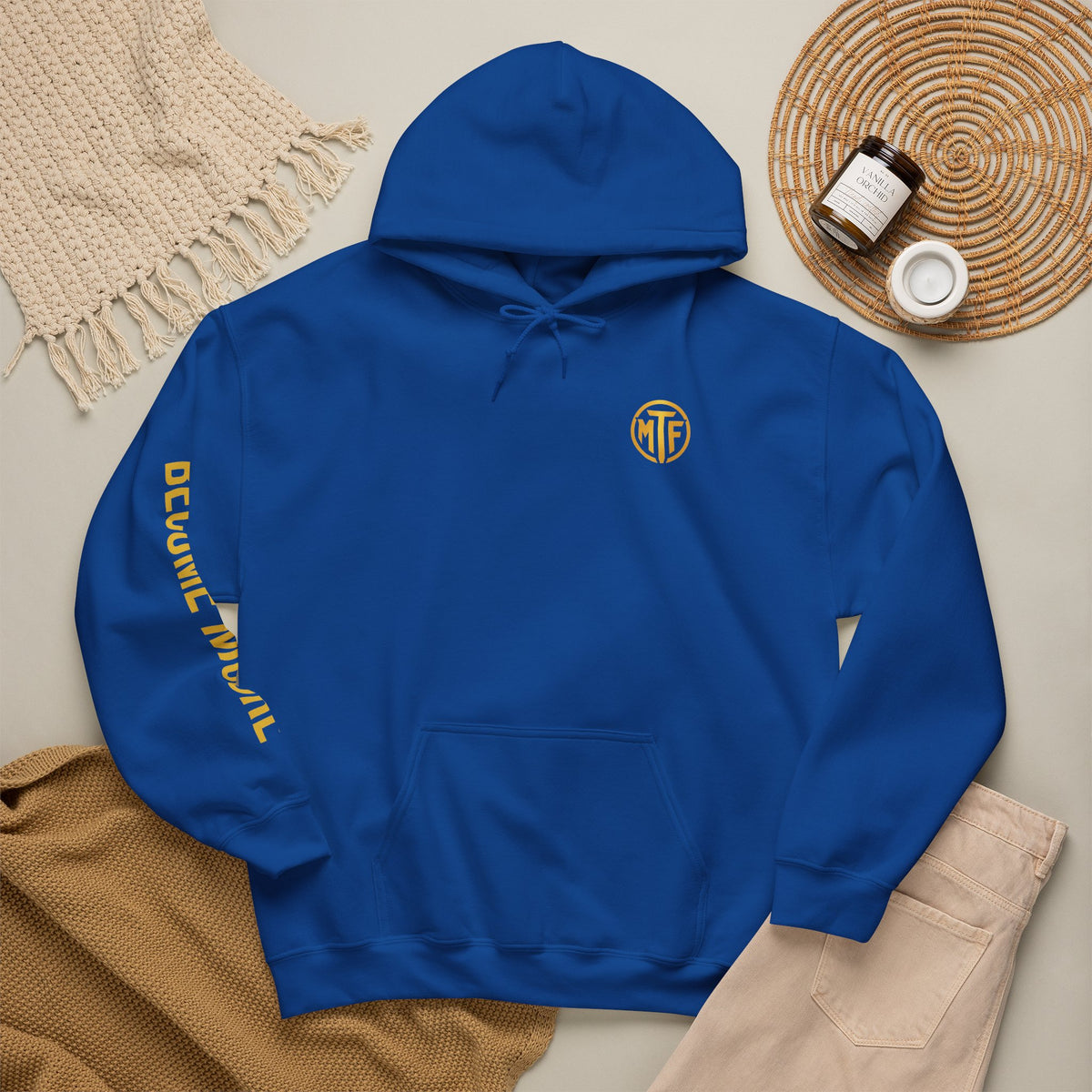 Signature Moore Than Fitness Logo Hoodie — "Become Moore" Sleeve Pullover