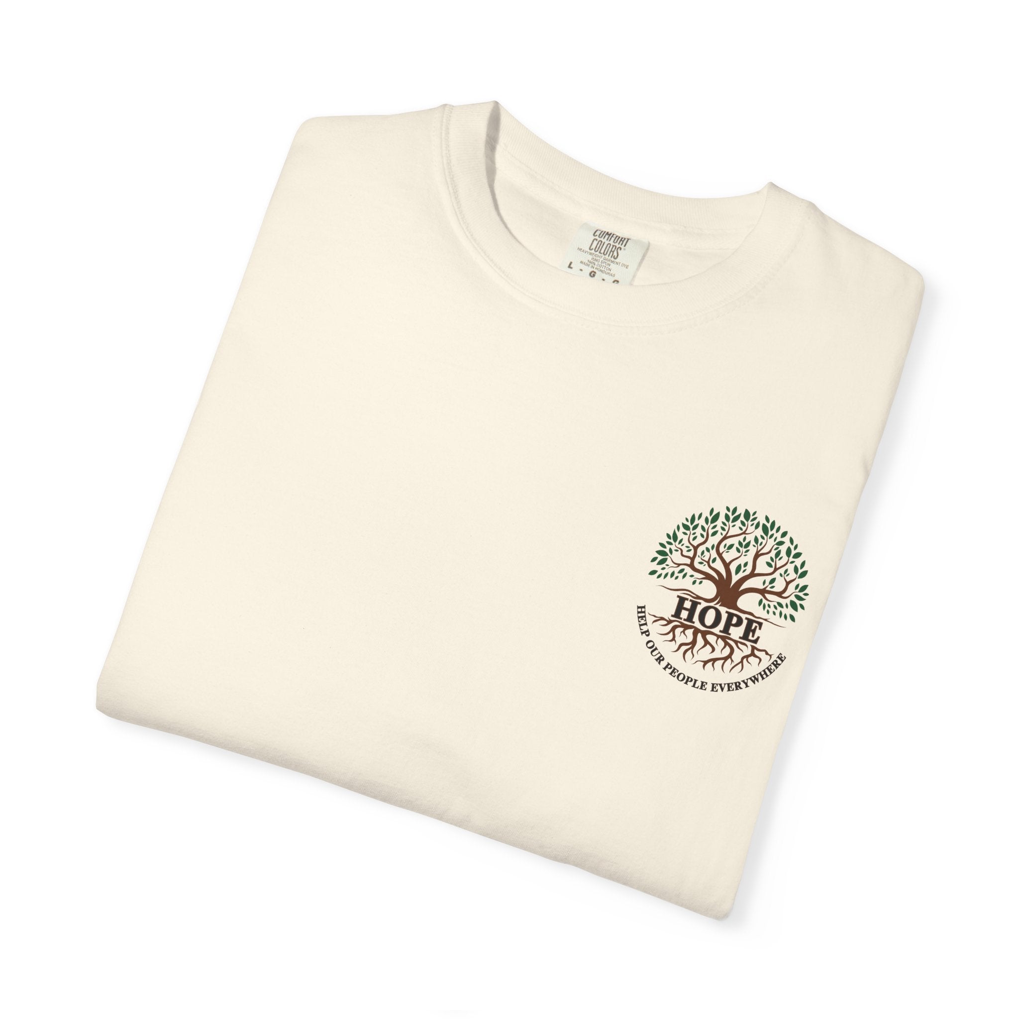 Hope Tree T-Shirt — "Help Our People Everywhere" Comfort Tee