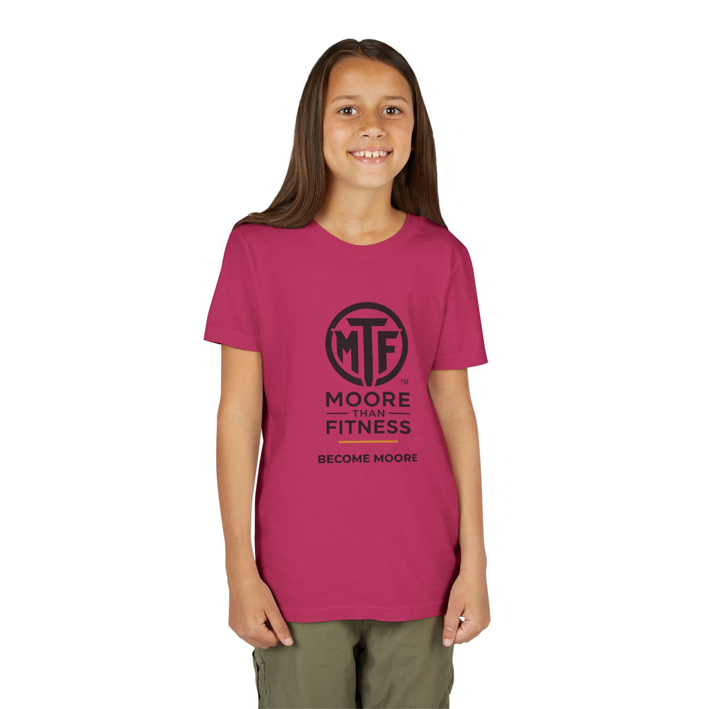 Youth Tee — Moore Than Fitness 'Become Moore' Logo Tee (Move With Purpose)