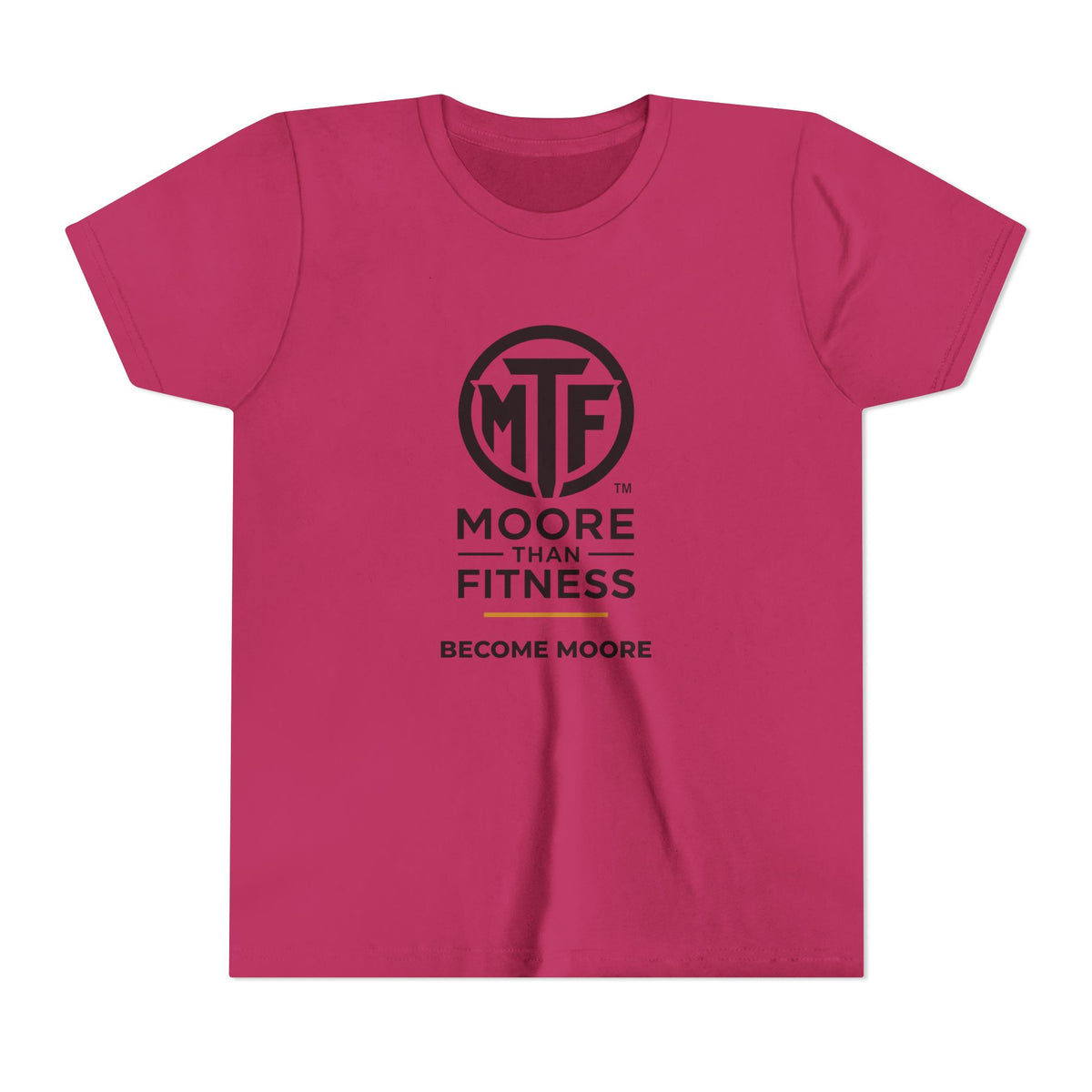 Youth Tee — Moore Than Fitness 'Become Moore' Logo Tee (Move With Purpose)