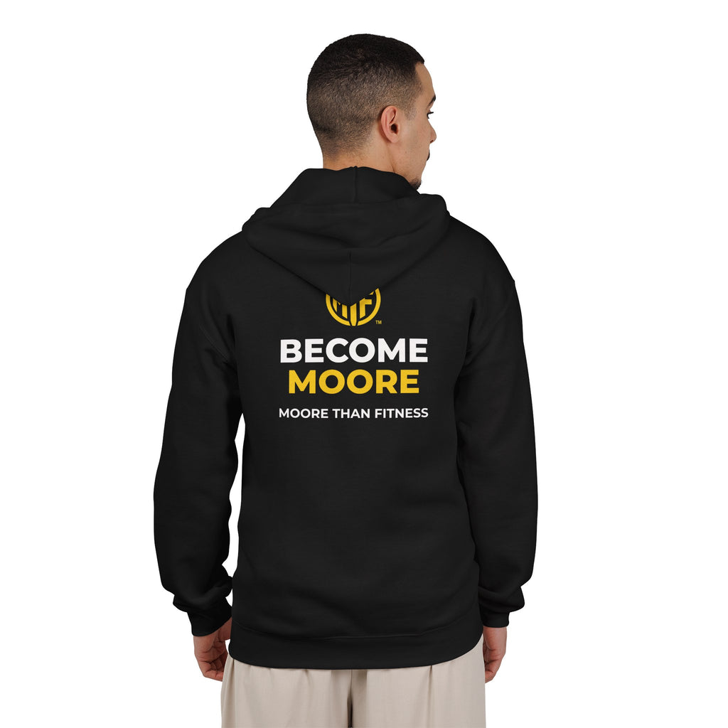 Become Moore Zip Hoodie — "Become Moore" Fitness Full-Zip Hooded Sweatshirt