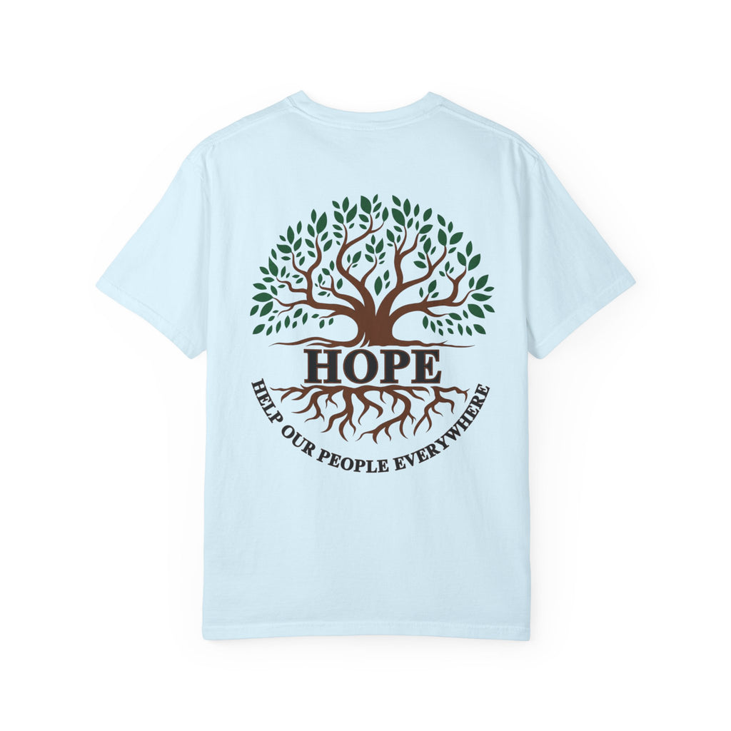 Hope Tree T-Shirt — "Help Our People Everywhere" Comfort Tee