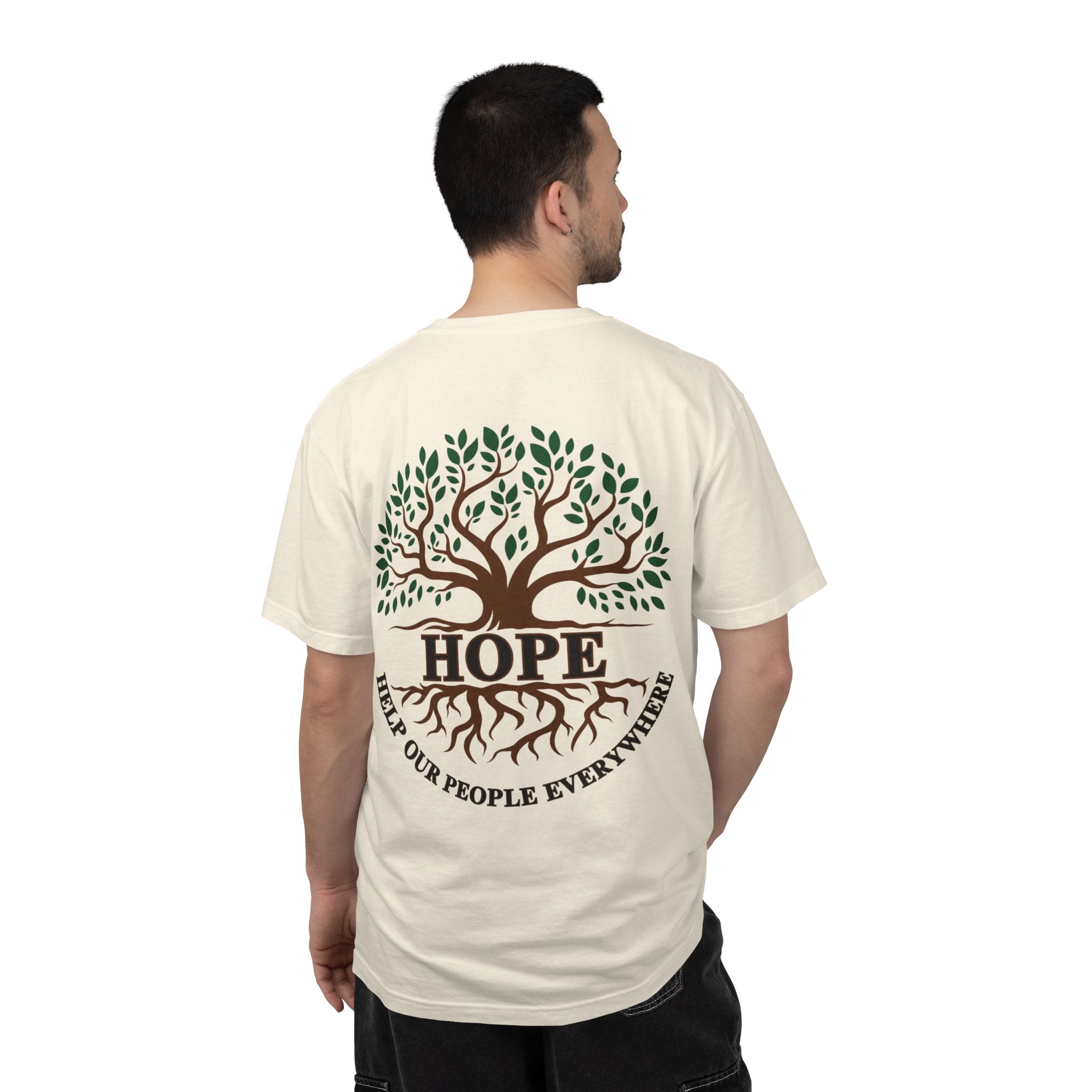 Hope Tree T-Shirt — "Help Our People Everywhere" Comfort Tee