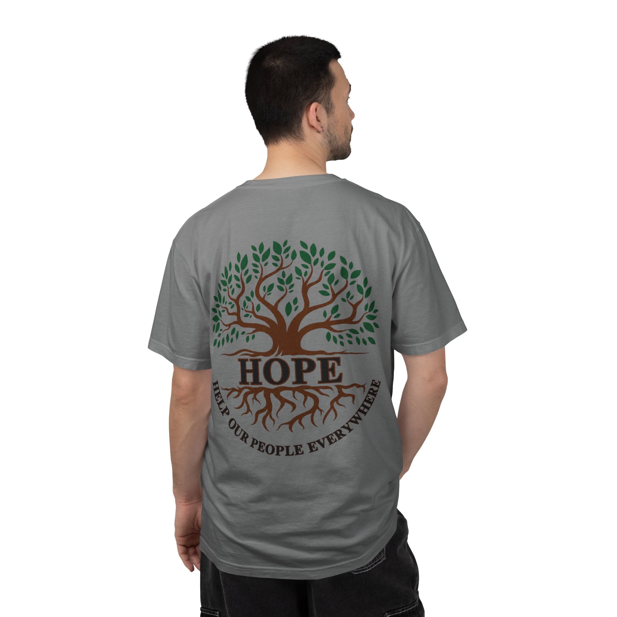 Hope Tree T-Shirt — "Help Our People Everywhere" Comfort Tee