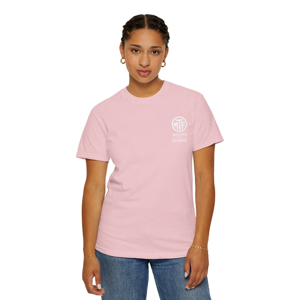 Discipline Builds Strength Purpose Builds Legacy T-Shirt — Moore Fitness Motivational Tee