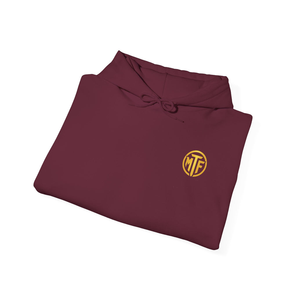 Signature Moore Than Fitness Logo Hoodie — "Become Moore" Sleeve Pullover