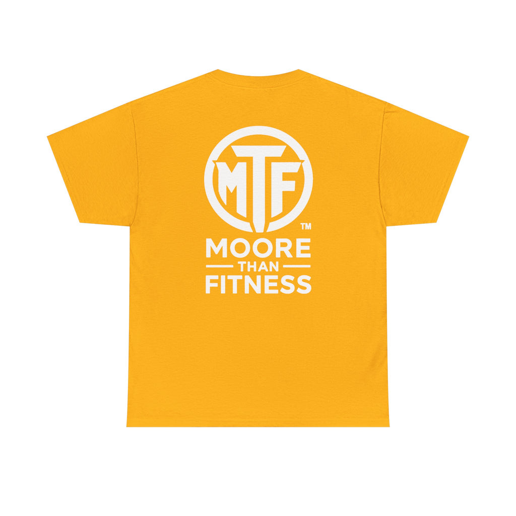 Moore Than Fitness Logo T‑Shirt — Gym Tee with MTF Emblem