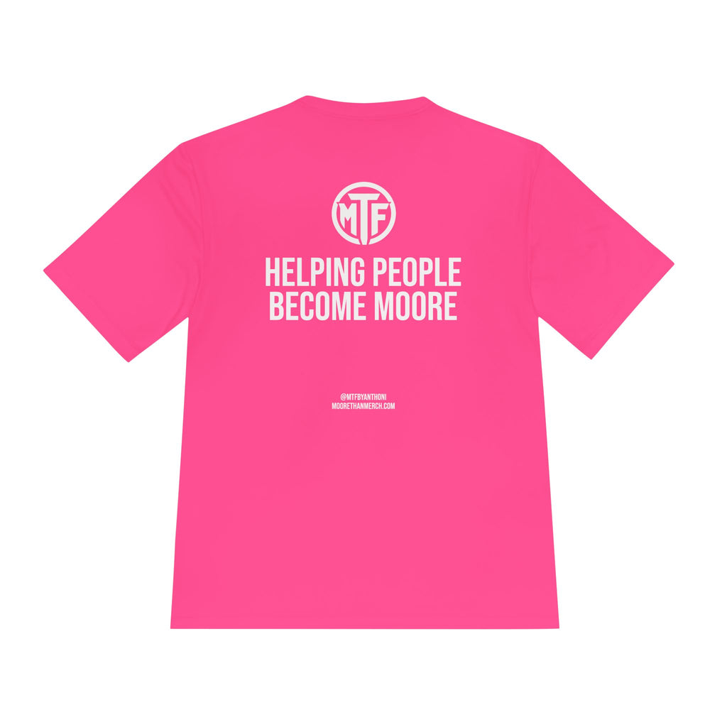 Moore Fitness 'Helping People Become More' Moisture-Wicking Tee