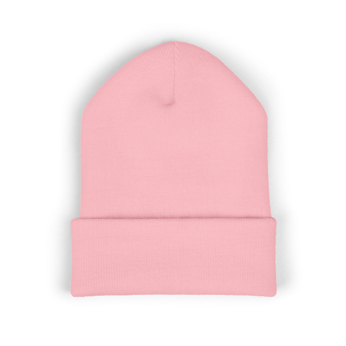 Embroidered Monogram Cuffed Beanie — Classic Knit Winter Hat