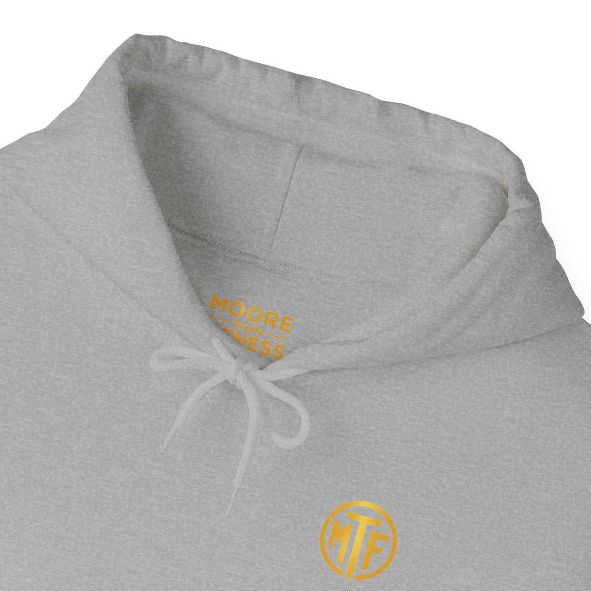 Signature Moore Than Fitness Logo Hoodie — "Become Moore" Sleeve Pullover