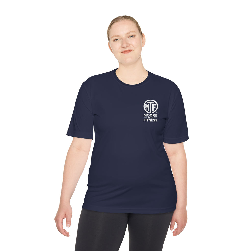Moore Fitness 'Helping People Become More' Moisture-Wicking Tee