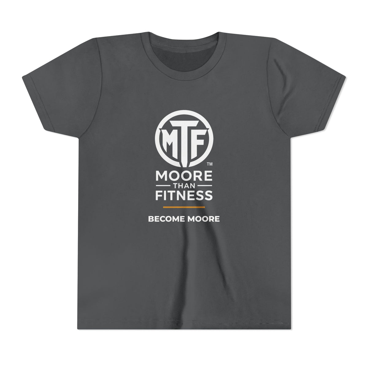Youth Tee — Moore Than Fitness 'Become Moore' Logo Tee (Move With Purpose)