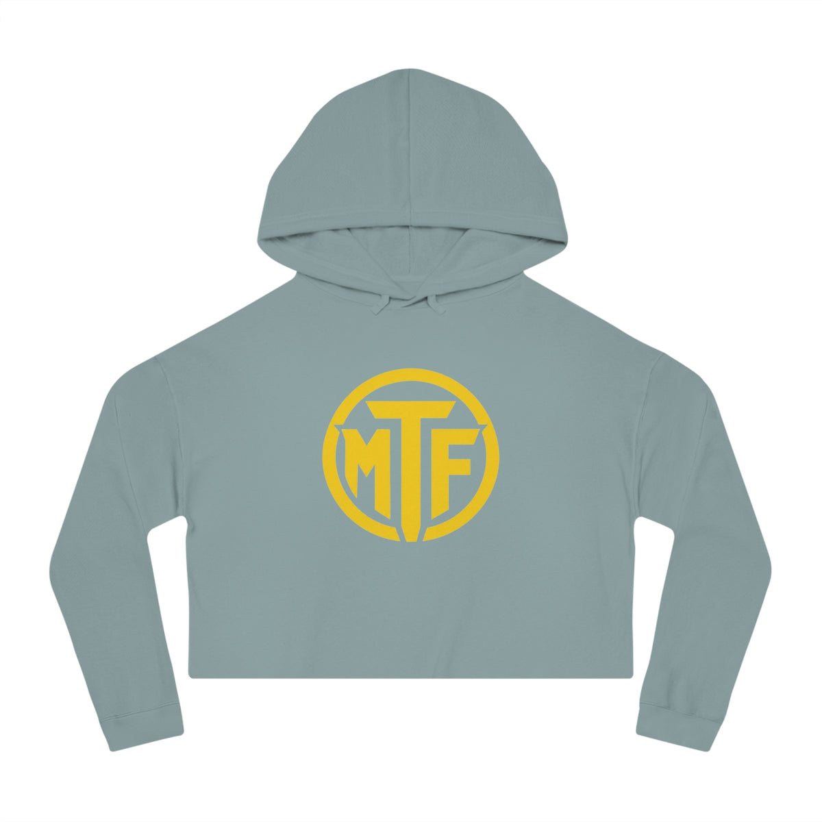 Moore Fitness Cropped Hoodie — "Protect Your Peace, Pursue Your Progress" Women's Athletic Hoodie