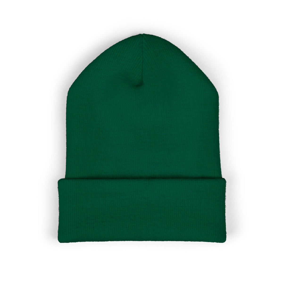 Embroidered Monogram Cuffed Beanie — Classic Knit Winter Hat