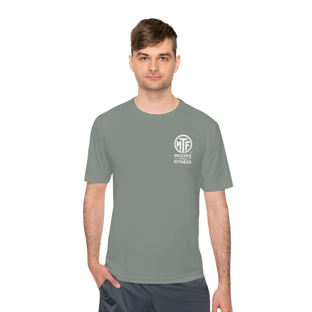 Moore Fitness 'Helping People Become More' Moisture-Wicking Tee