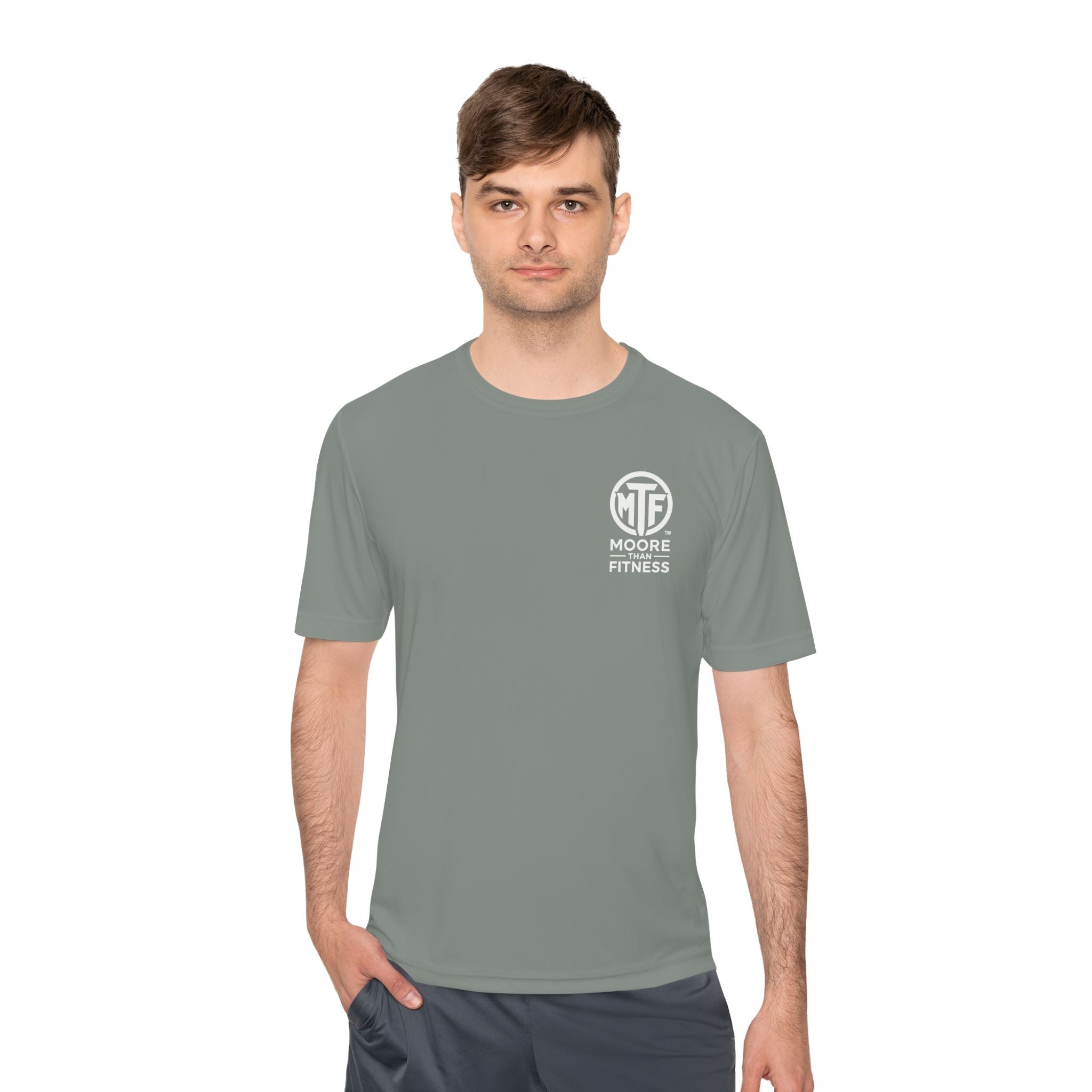 Moore Fitness 'Helping People Become More' Moisture-Wicking Tee