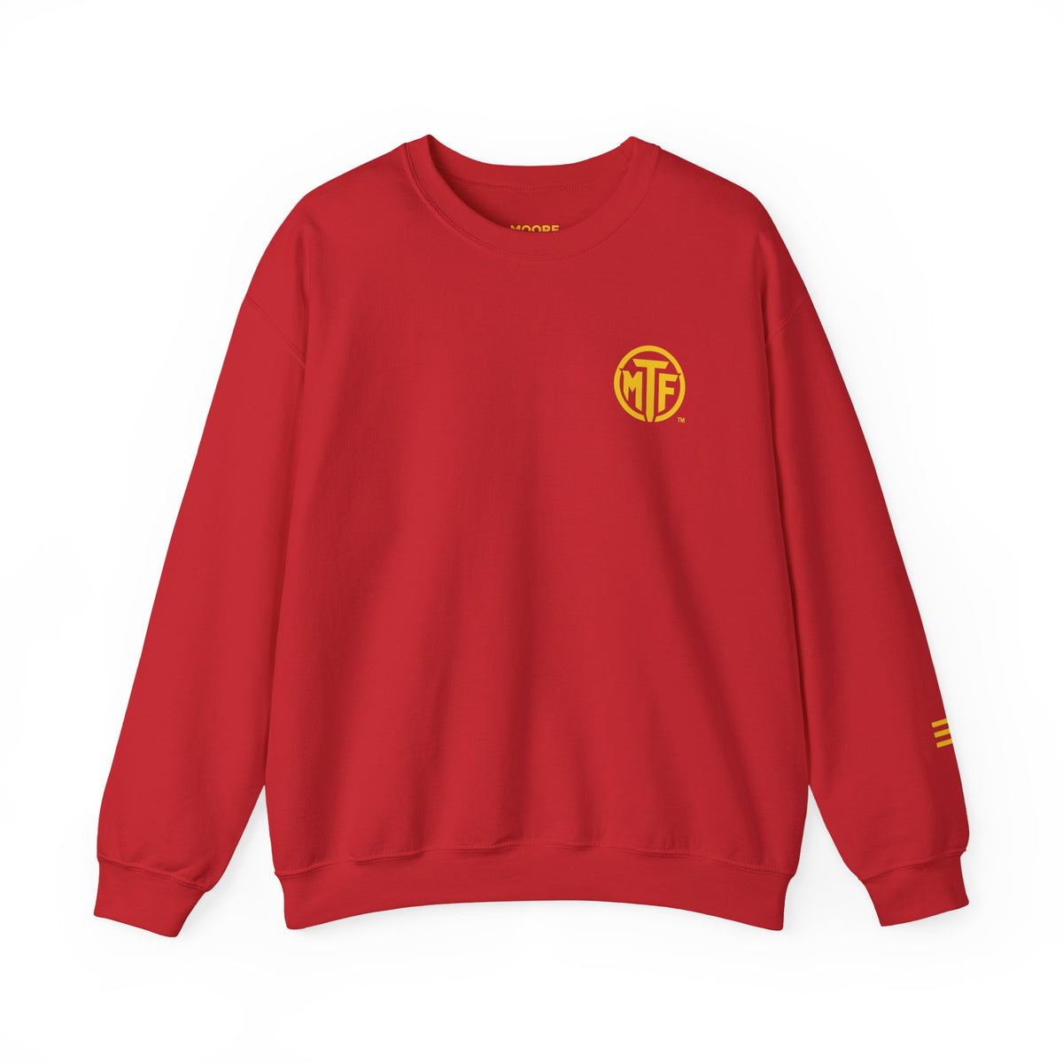 Crewneck Sweatshirt — "Unfinished by Design" Minimal Logo Pullover