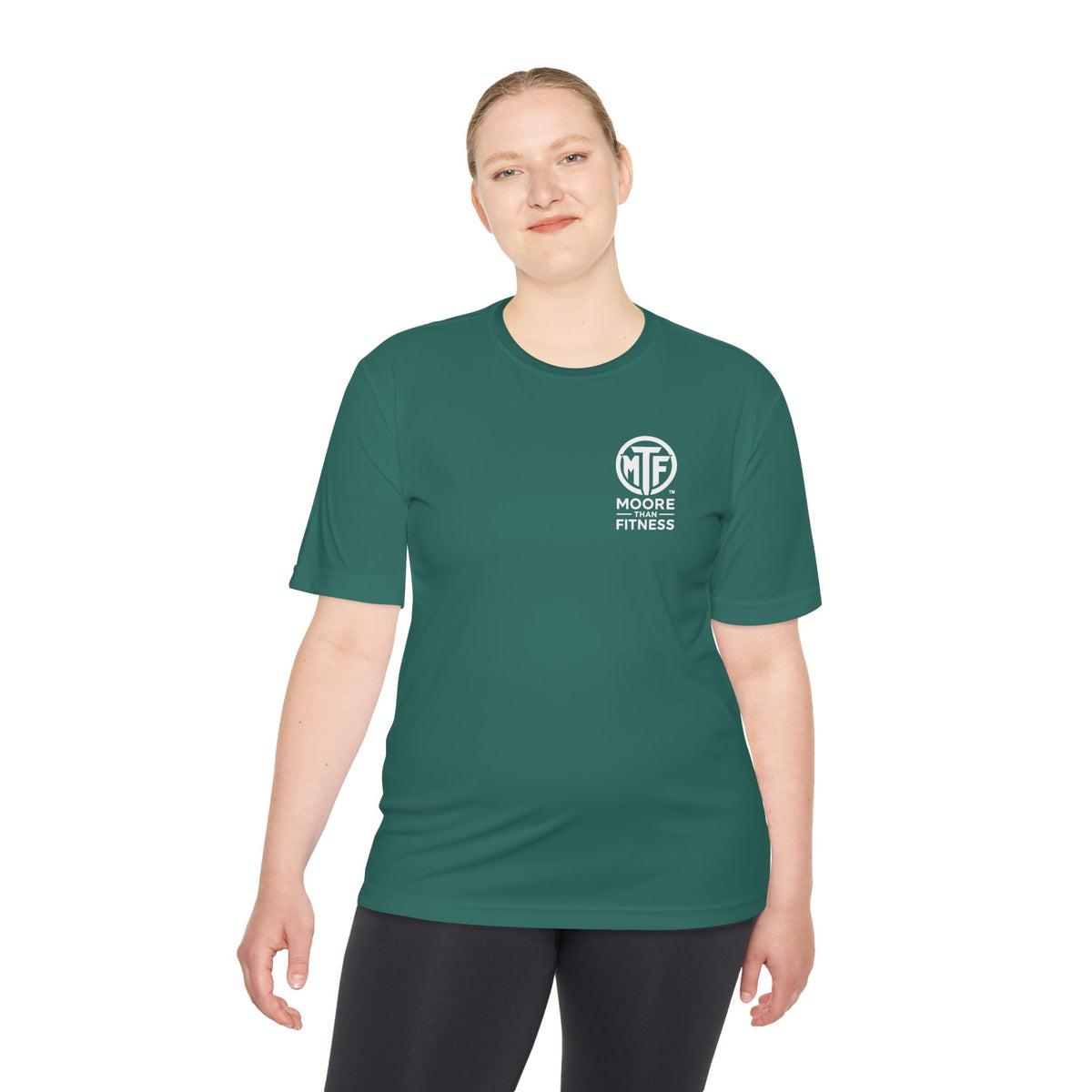 Moore Fitness 'Helping People Become More' Moisture-Wicking Tee