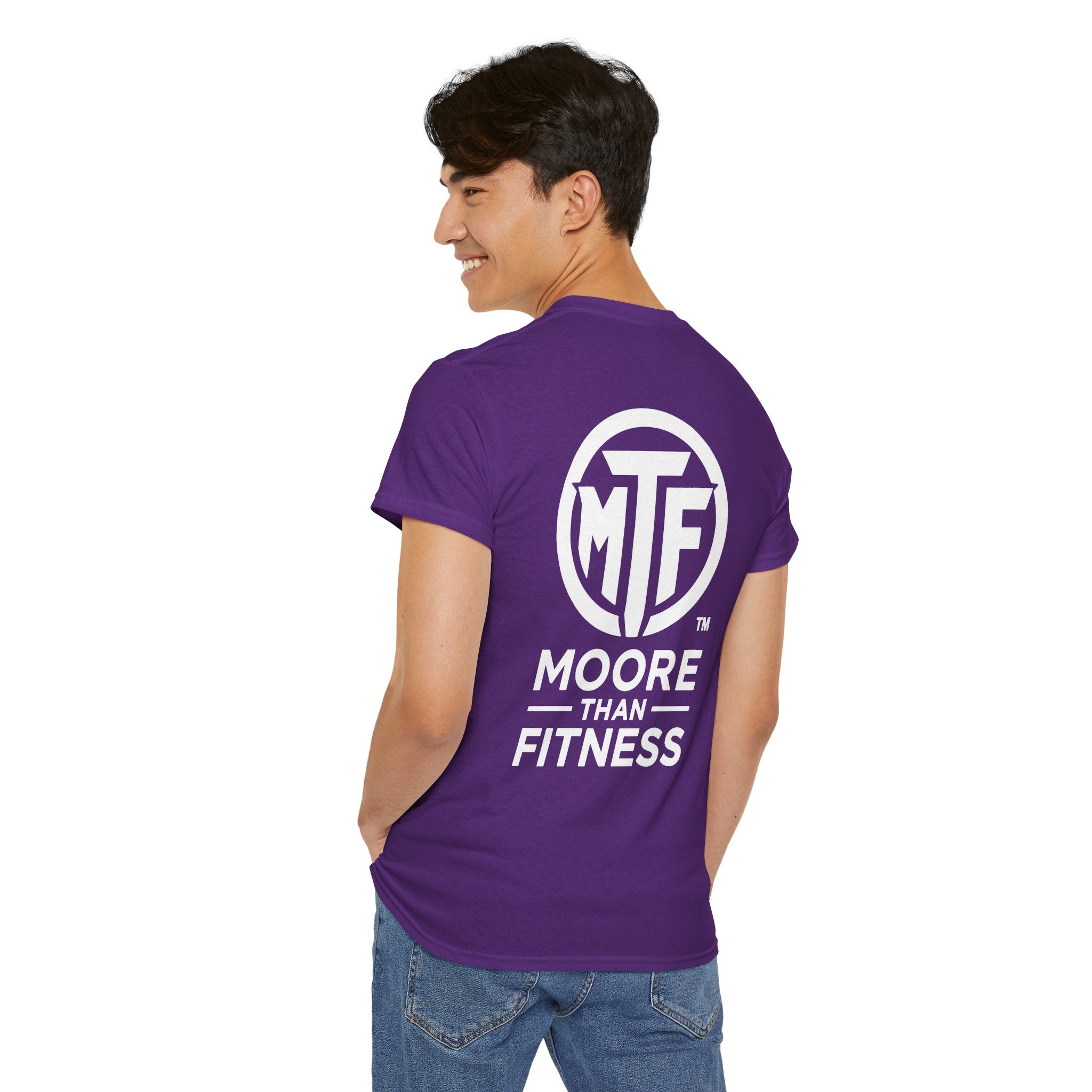 Moore Than Fitness Logo T‑Shirt — Gym Tee with MTF Emblem