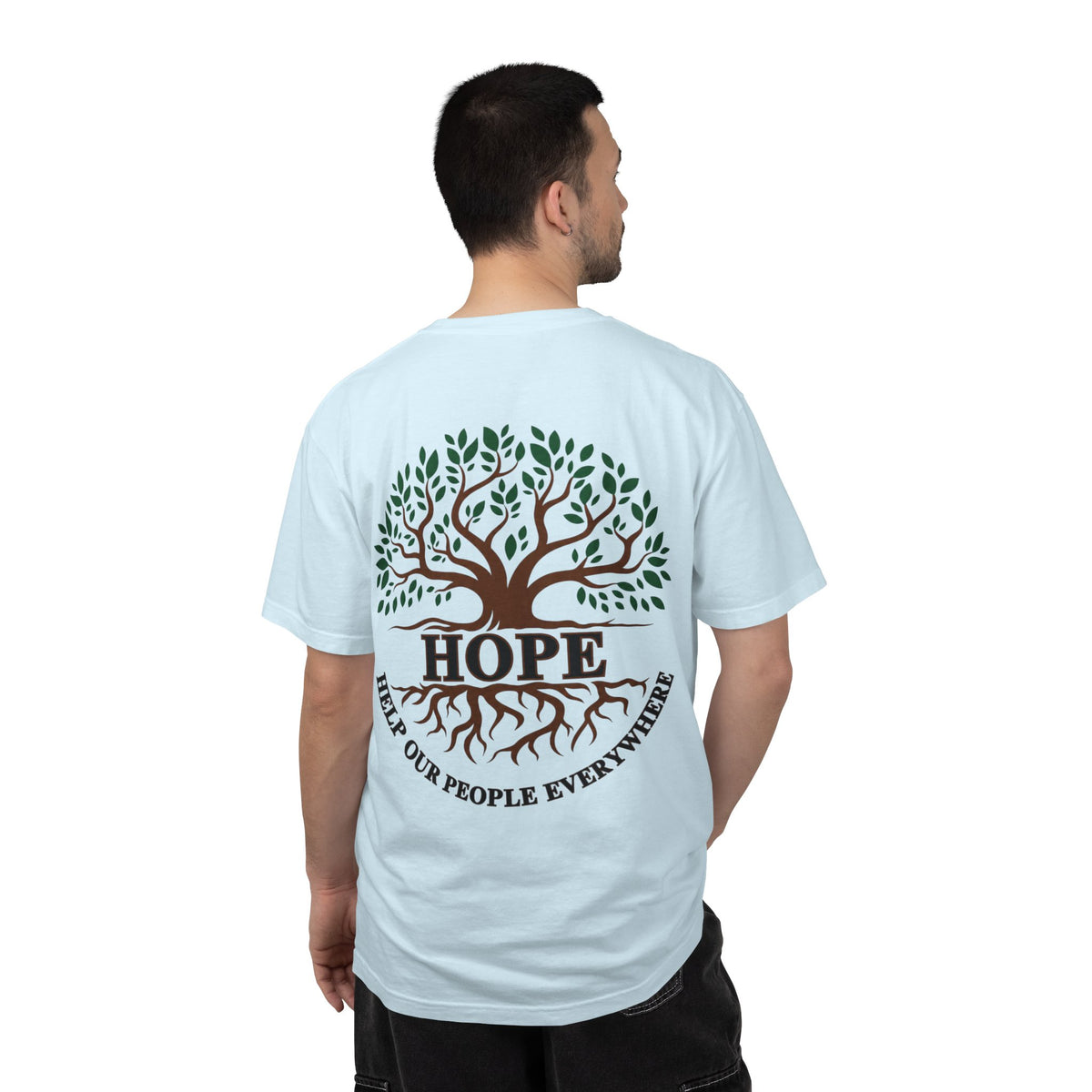 Hope Tree T-Shirt — "Help Our People Everywhere" Comfort Tee