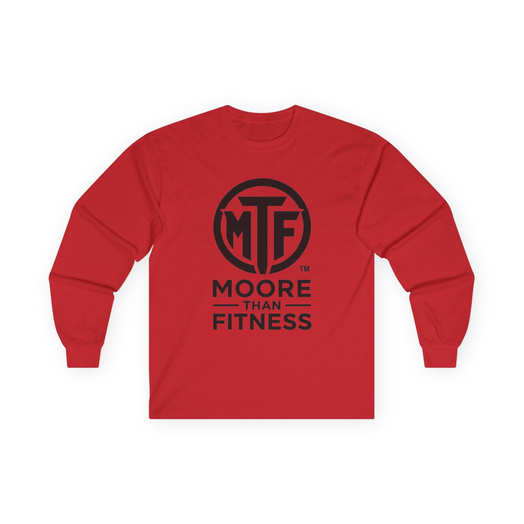 Moore Than Fitness Long Sleeve Tee — MTF Logo Athletic Shirt