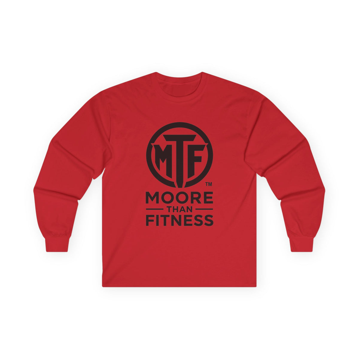 Moore Than Fitness Long Sleeve Tee — MTF Logo Athletic Shirt