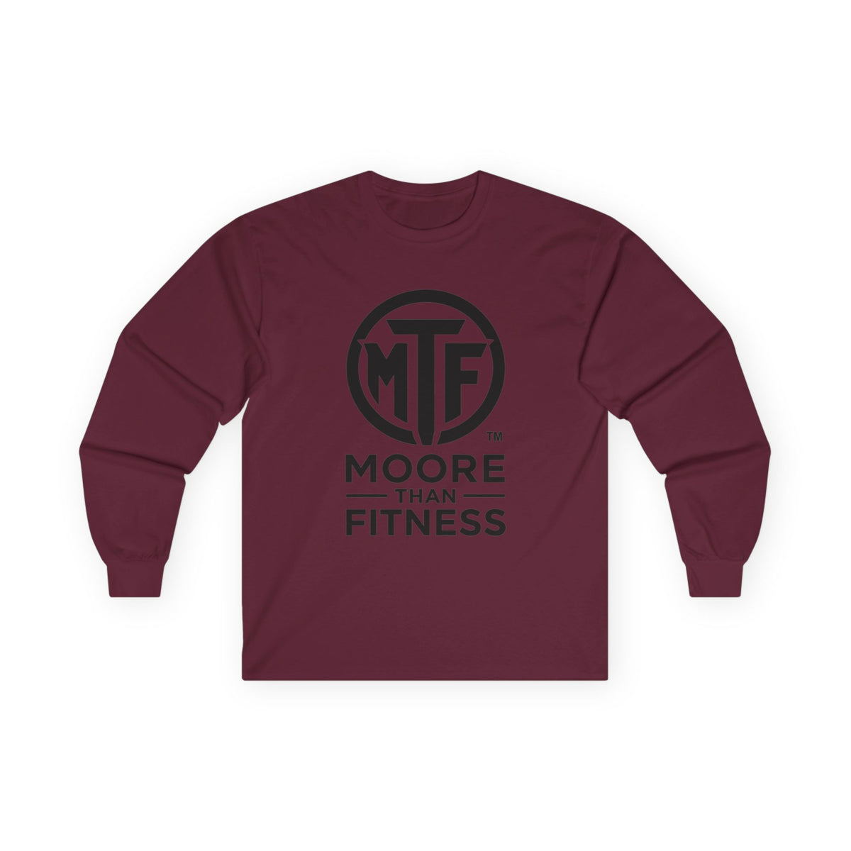 Moore Than Fitness Long Sleeve Tee — MTF Logo Athletic Shirt