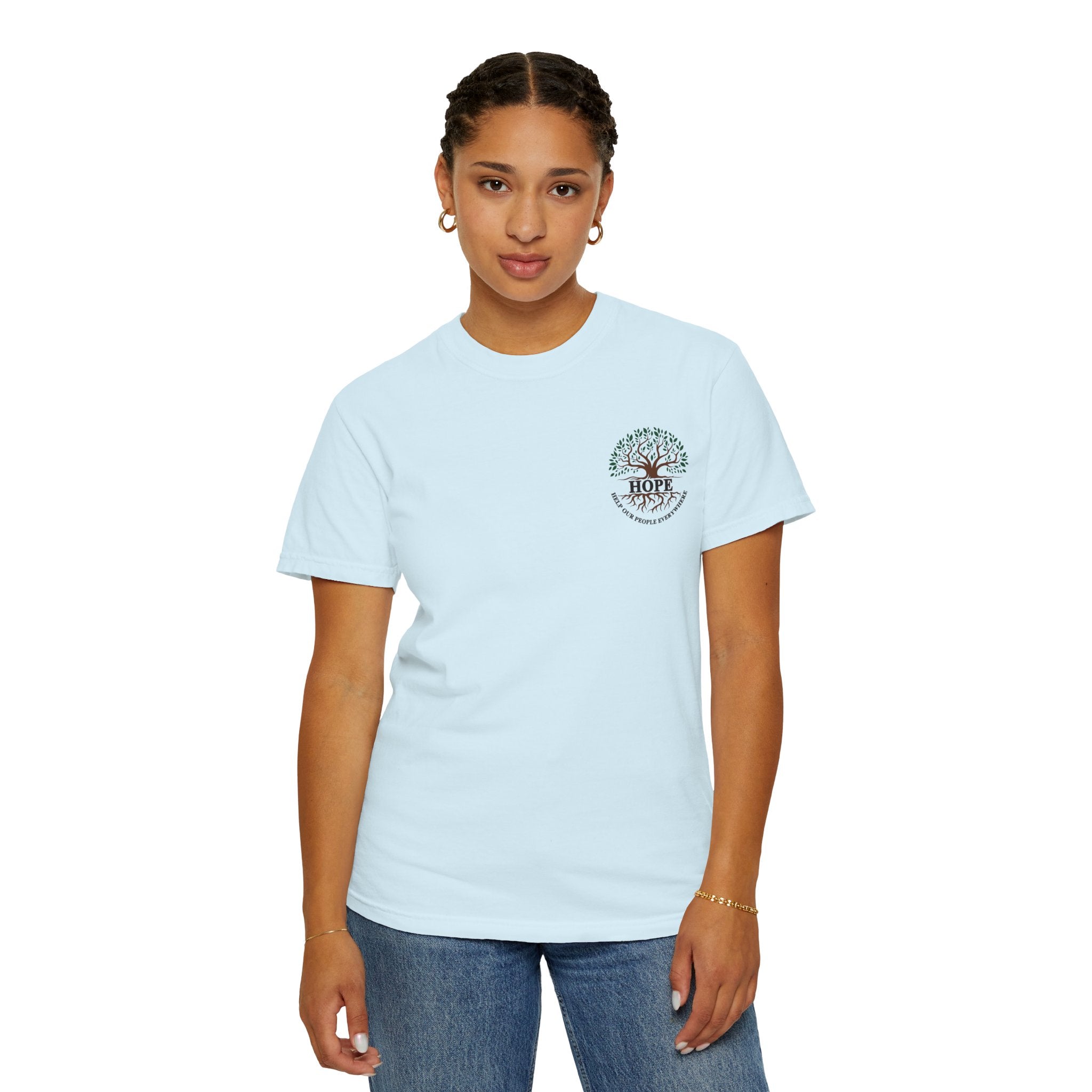 Hope Tree T-Shirt — "Help Our People Everywhere" Comfort Tee