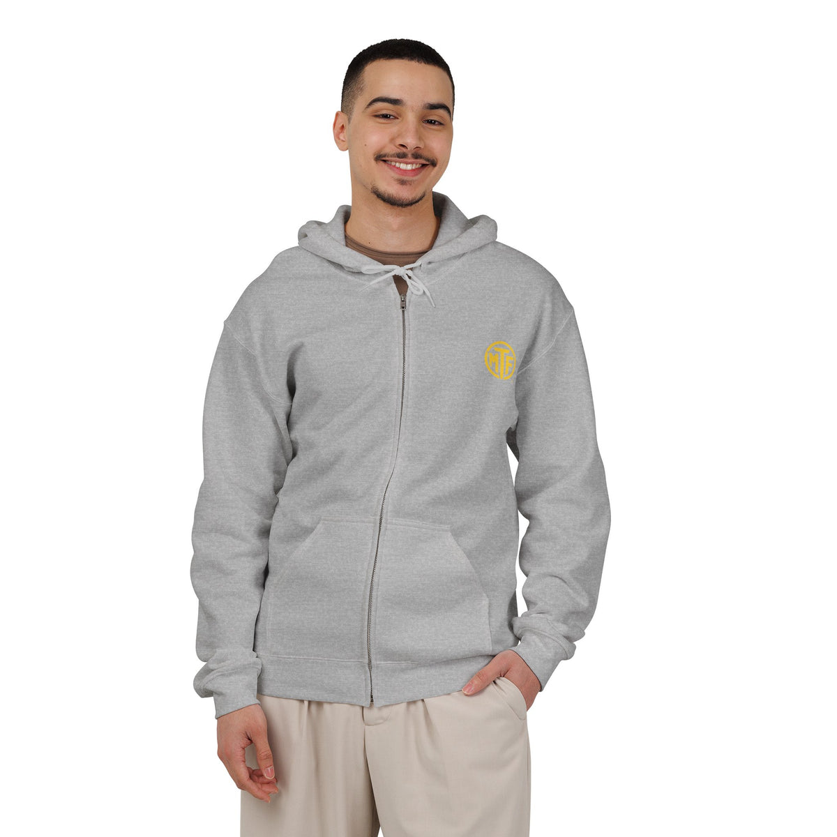 Become Moore Zip Hoodie — "Become Moore" Fitness Full-Zip Hooded Sweatshirt