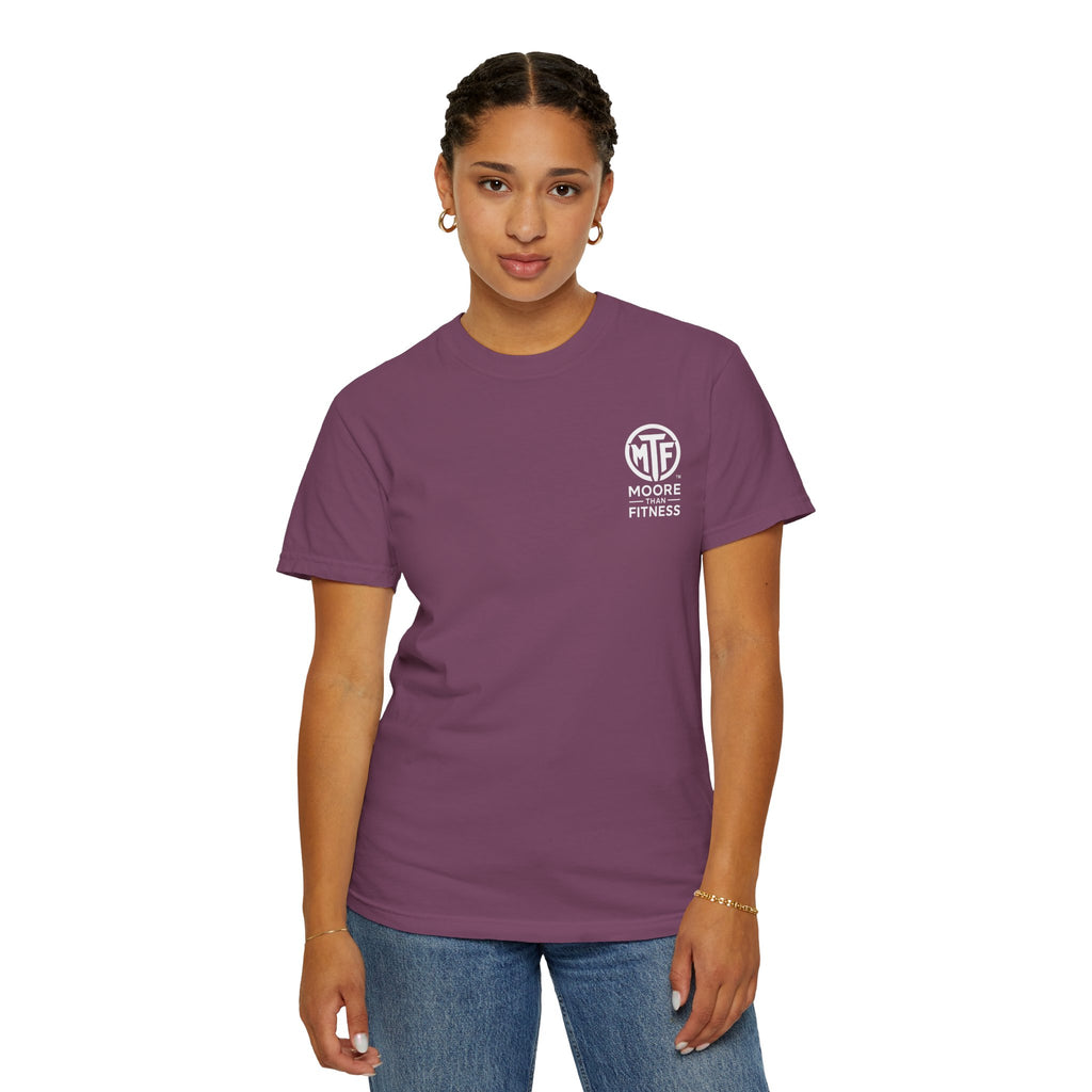Discipline Builds Strength Purpose Builds Legacy T-Shirt — Moore Fitness Motivational Tee