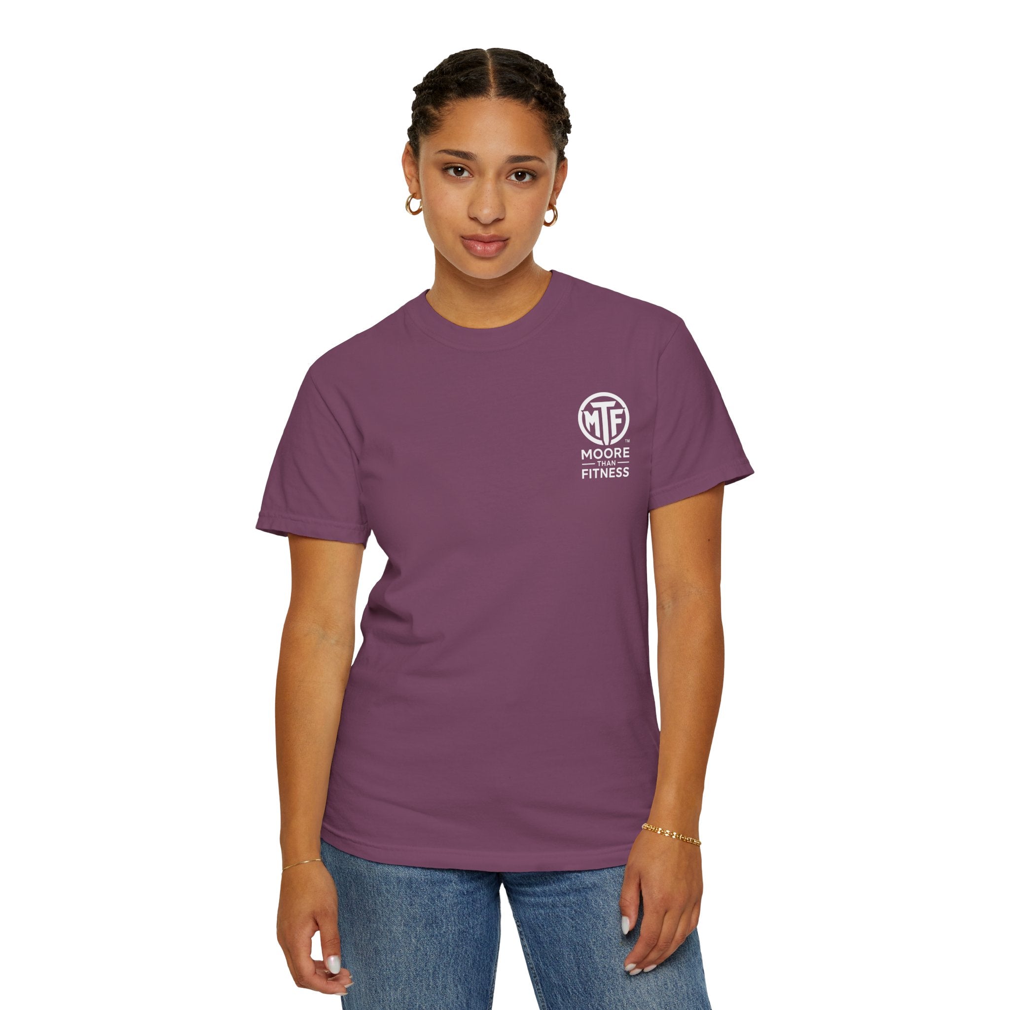 Discipline Builds Strength Purpose Builds Legacy T-Shirt — Moore Fitness Motivational Tee