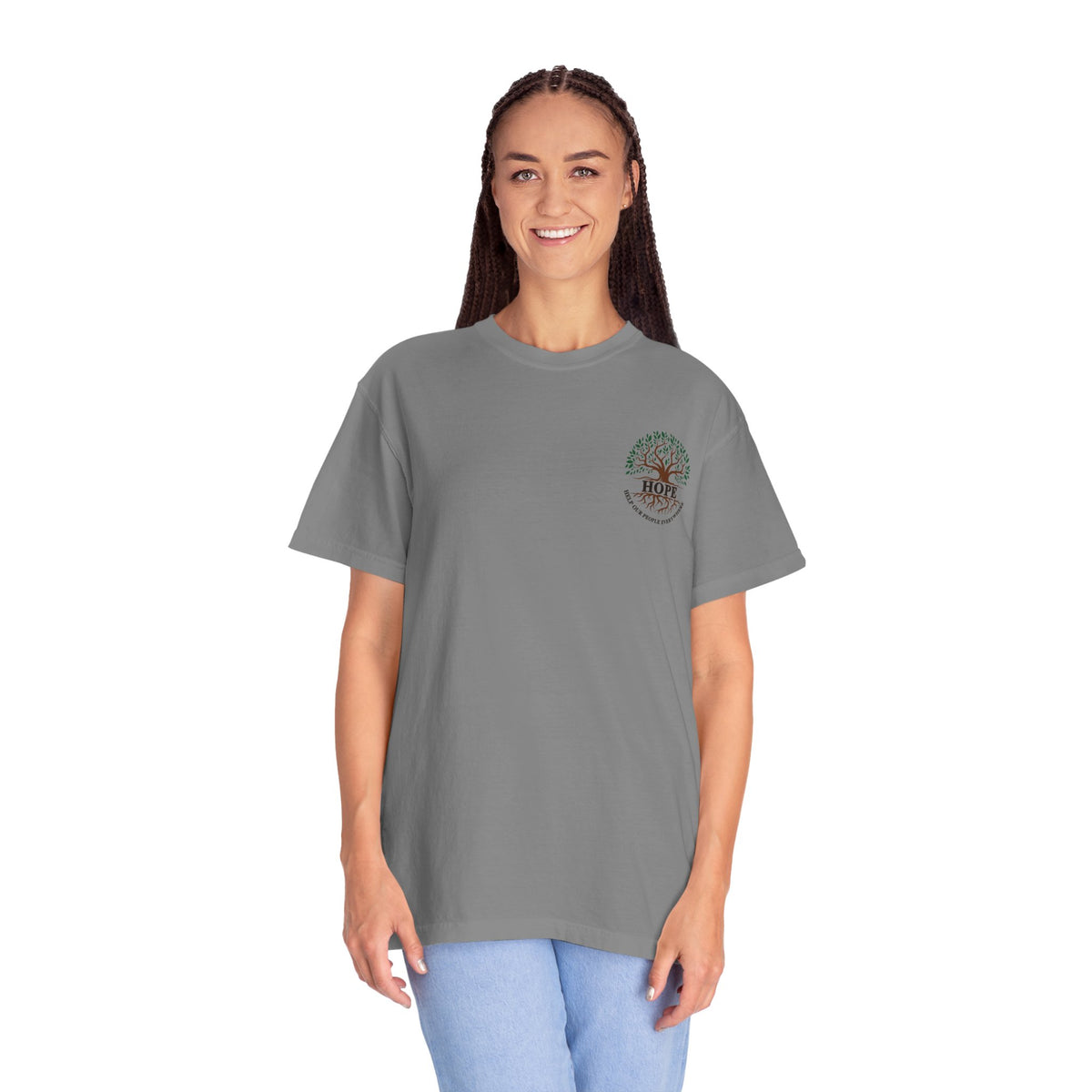 Hope Tree T-Shirt — "Help Our People Everywhere" Comfort Tee