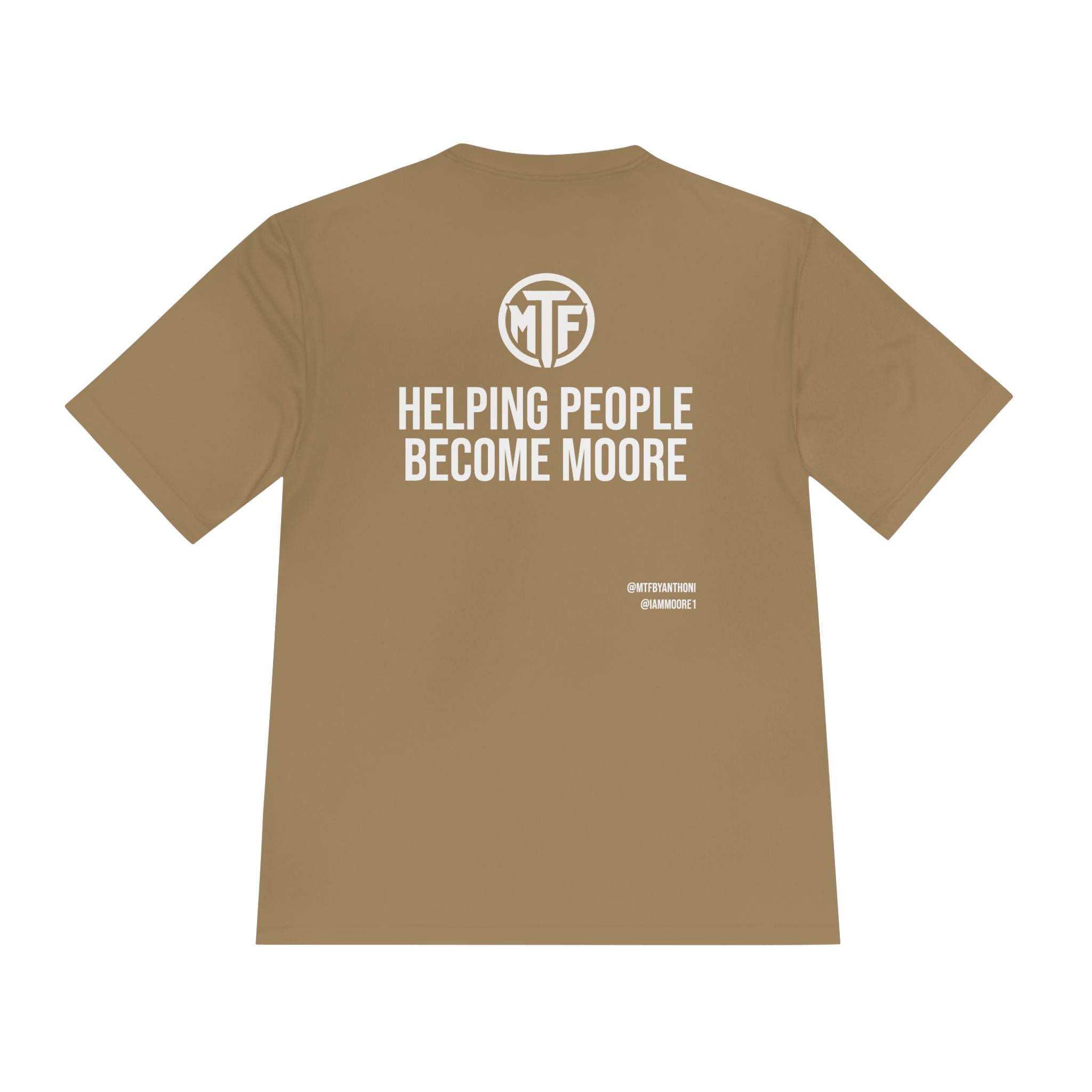 Moore Fitness 'Helping People Become More' Moisture-Wicking Tee