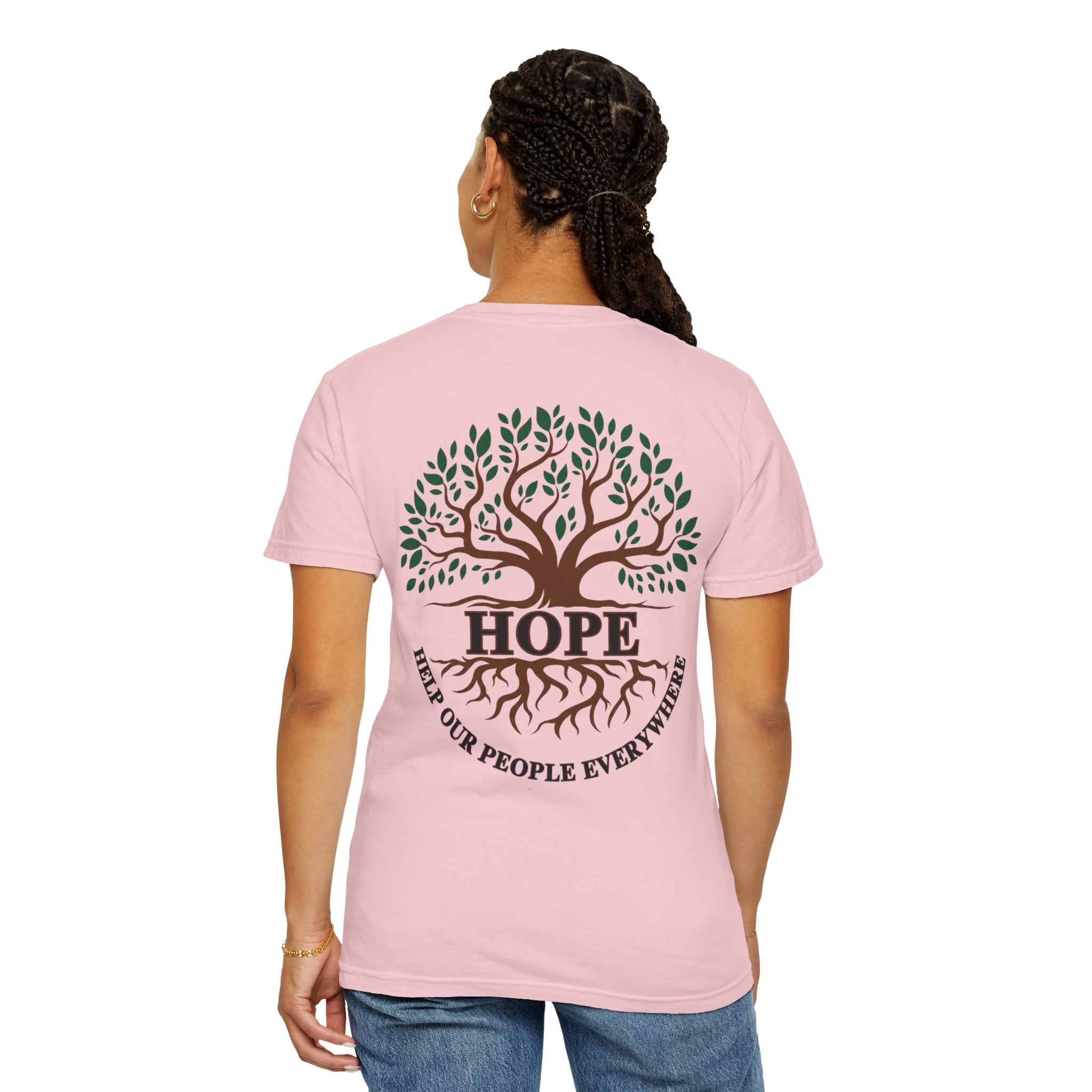 Hope Tree T-Shirt — "Help Our People Everywhere" Comfort Tee