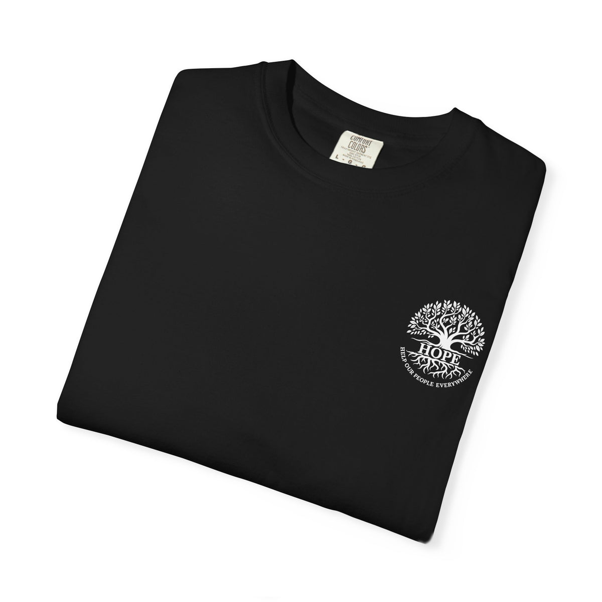 Hope Tree T-Shirt — "Help Our People Everywhere" Comfort Tee