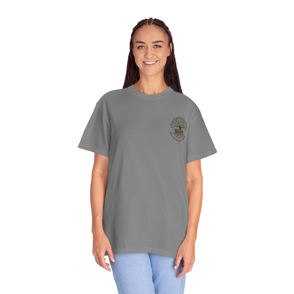 Hope Tree T-Shirt — "Help Our People Everywhere" Comfort Tee