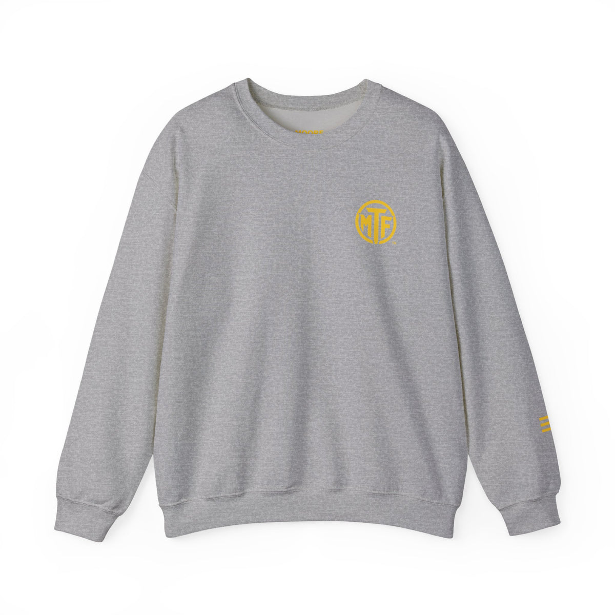 Crewneck Sweatshirt — "Unfinished by Design" Minimal Logo Pullover