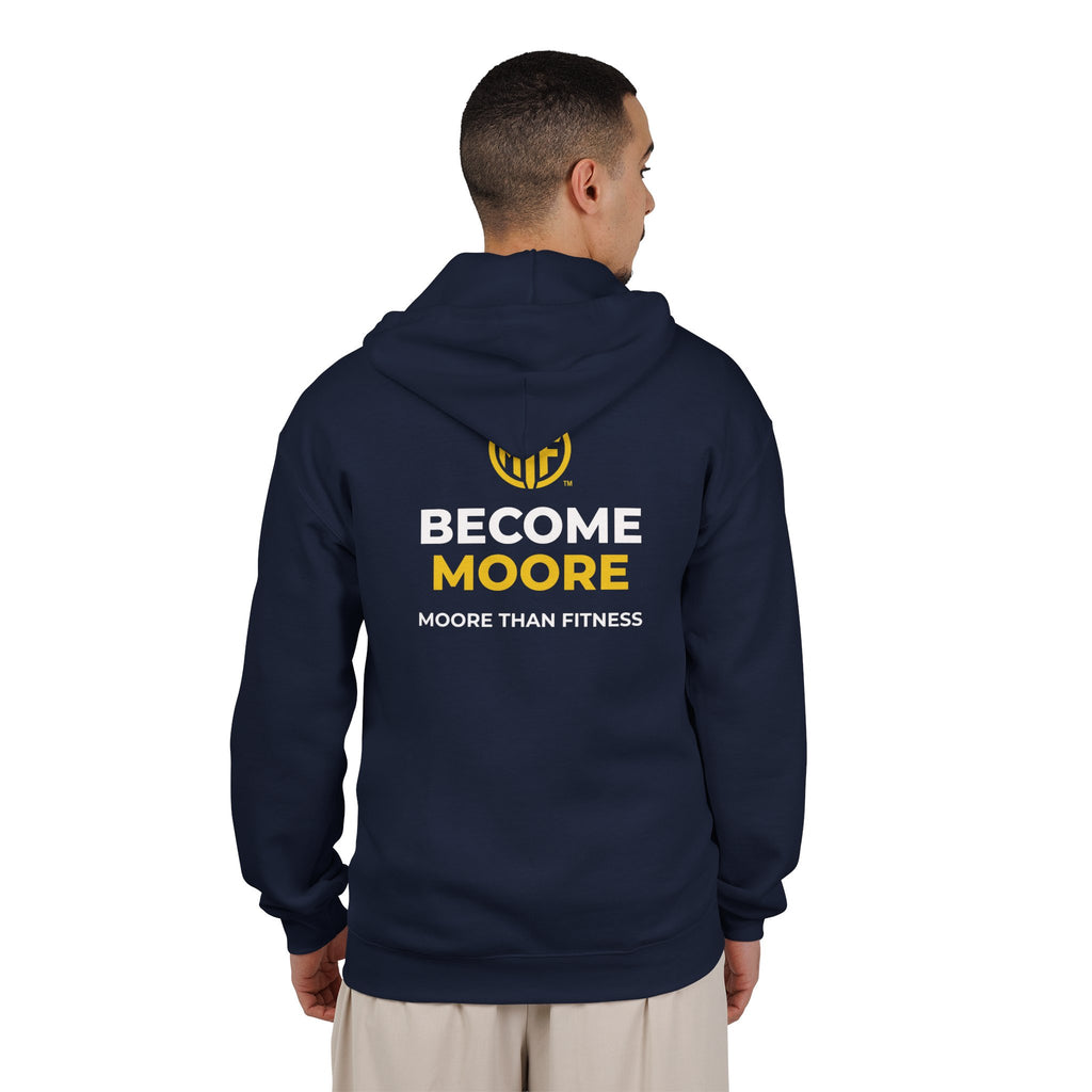 Become Moore Zip Hoodie — "Become Moore" Fitness Full-Zip Hooded Sweatshirt