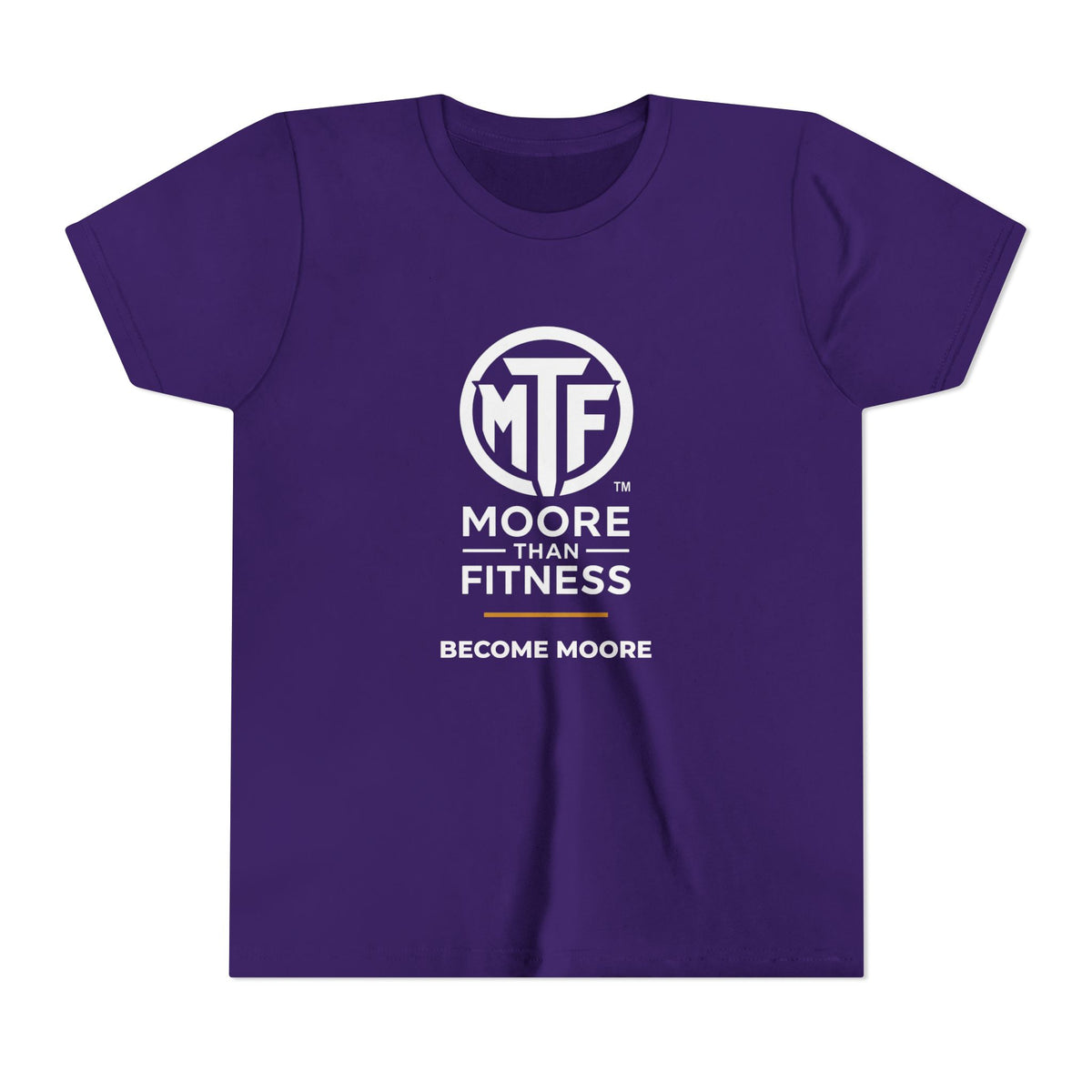 Youth Tee — Moore Than Fitness 'Become Moore' Logo Tee (Move With Purpose)