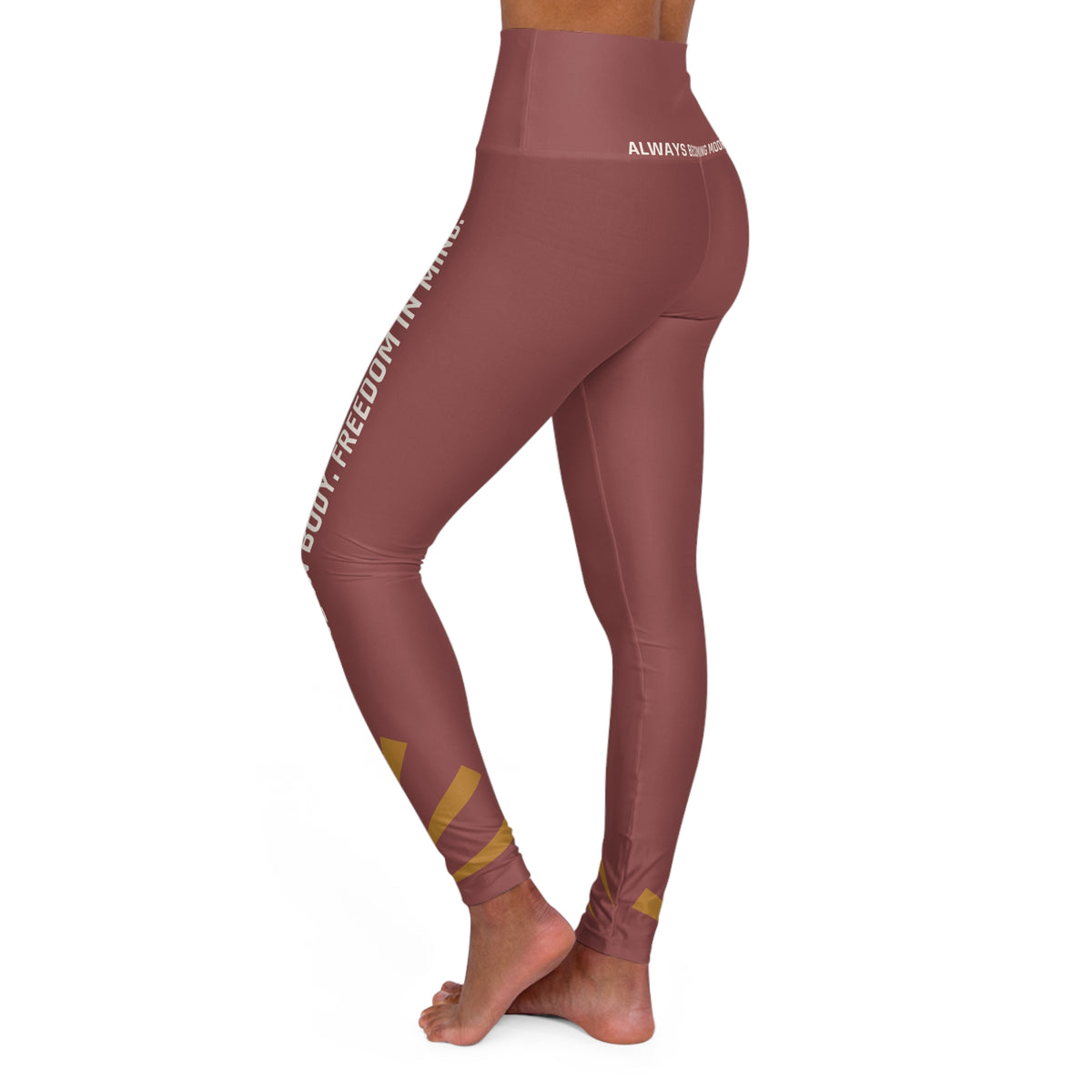 High-Waist Yoga Leggings — "Discipline in Body, Freedom in Mind" Sculpting Activewear