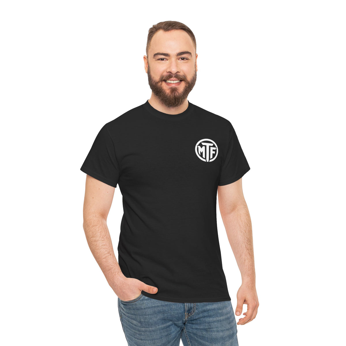 Moore Than Fitness Logo T‑Shirt — Gym Tee with MTF Emblem
