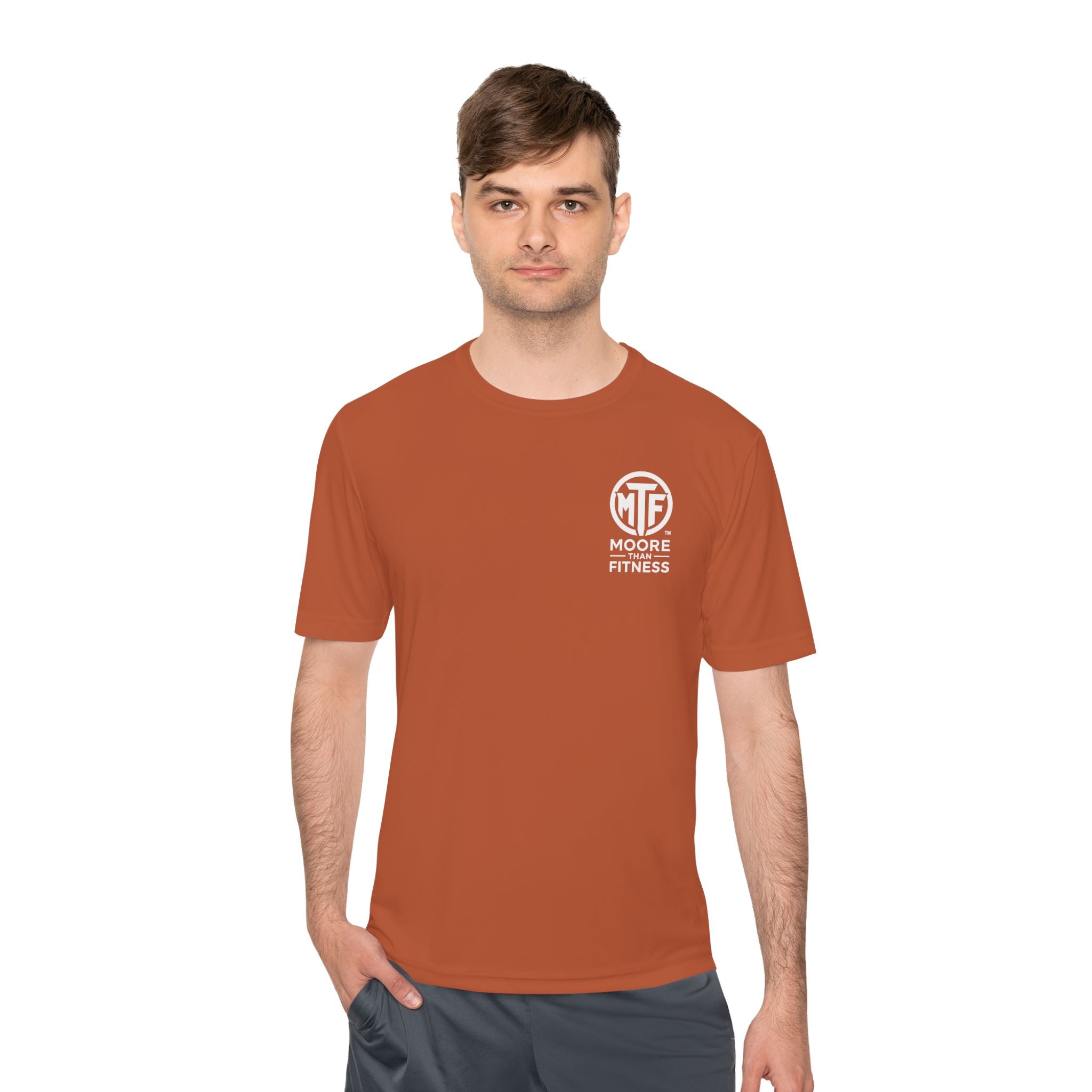 Moore Fitness 'Helping People Become More' Moisture-Wicking Tee