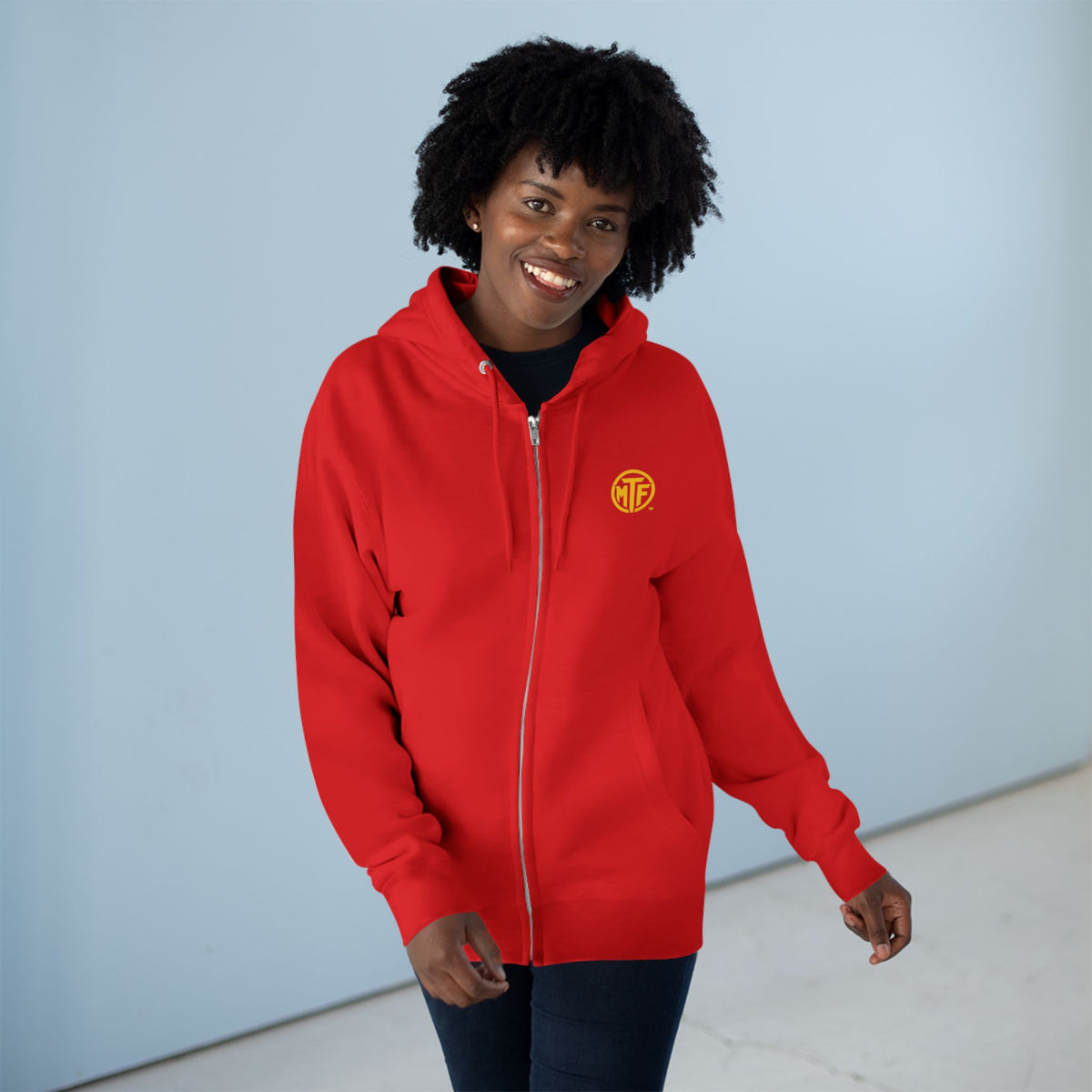 Move With Purpose Zip Hoodie — Moore Than Fitness Logo Fitness Hoodie
