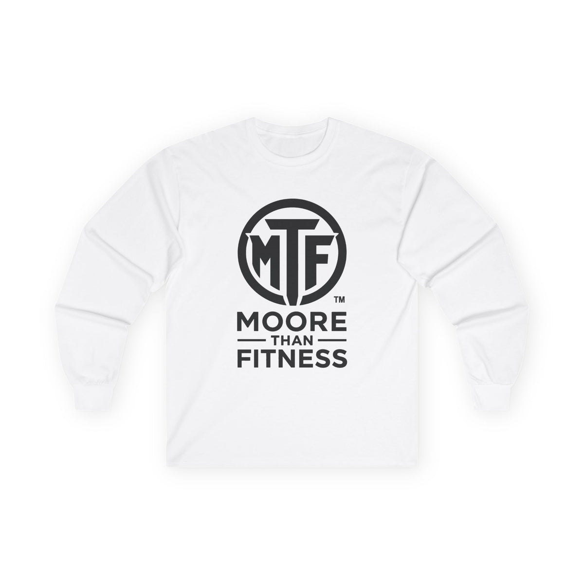 Moore Than Fitness Long Sleeve Tee — MTF Logo Athletic Shirt