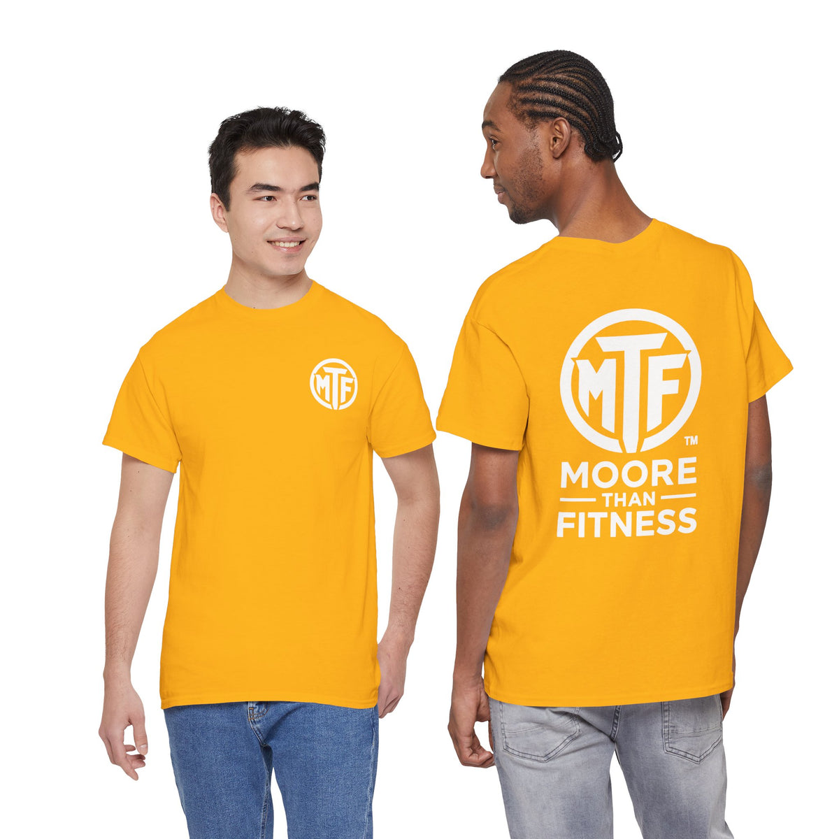 Moore Than Fitness Logo T‑Shirt — Gym Tee with MTF Emblem